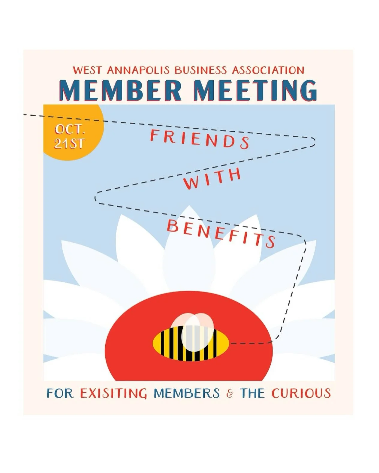 If you are a current WABA member or considering joining the business association, please join us for our quarterly member meeting on Tuesday, October 21st from 5-6:30ish PM at InGrano Restaurant in West Annapolis.
The evening’s agenda includes