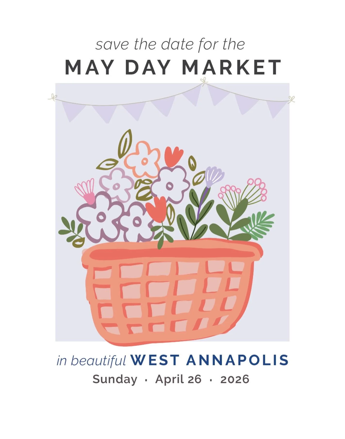 Celebrate the tradition of May Day in West Annapolis 🌸

Join the West Annapolis Business Association for the first annual West Annapolis May Day Market on Sunday, April 26th!

&bull; Shop local boutiques filled with fresh spring finds
&bull; Enjoy s