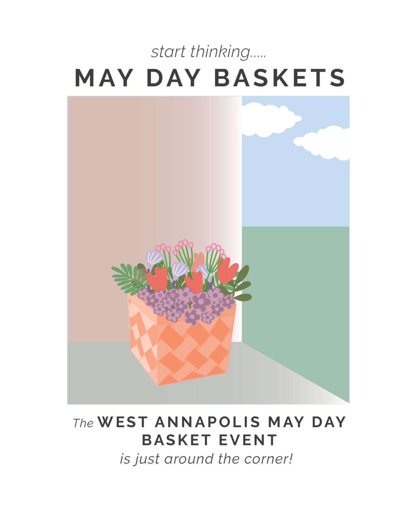 West Annapolis, it&rsquo;s almost time! 🌸🧺
The beloved West Annapolis May Day Basket Event is just around the corner, and we can&rsquo;t wait to see your creativity bloom. Start dreaming up your floral arrangements, gather your baskets, and pick ou