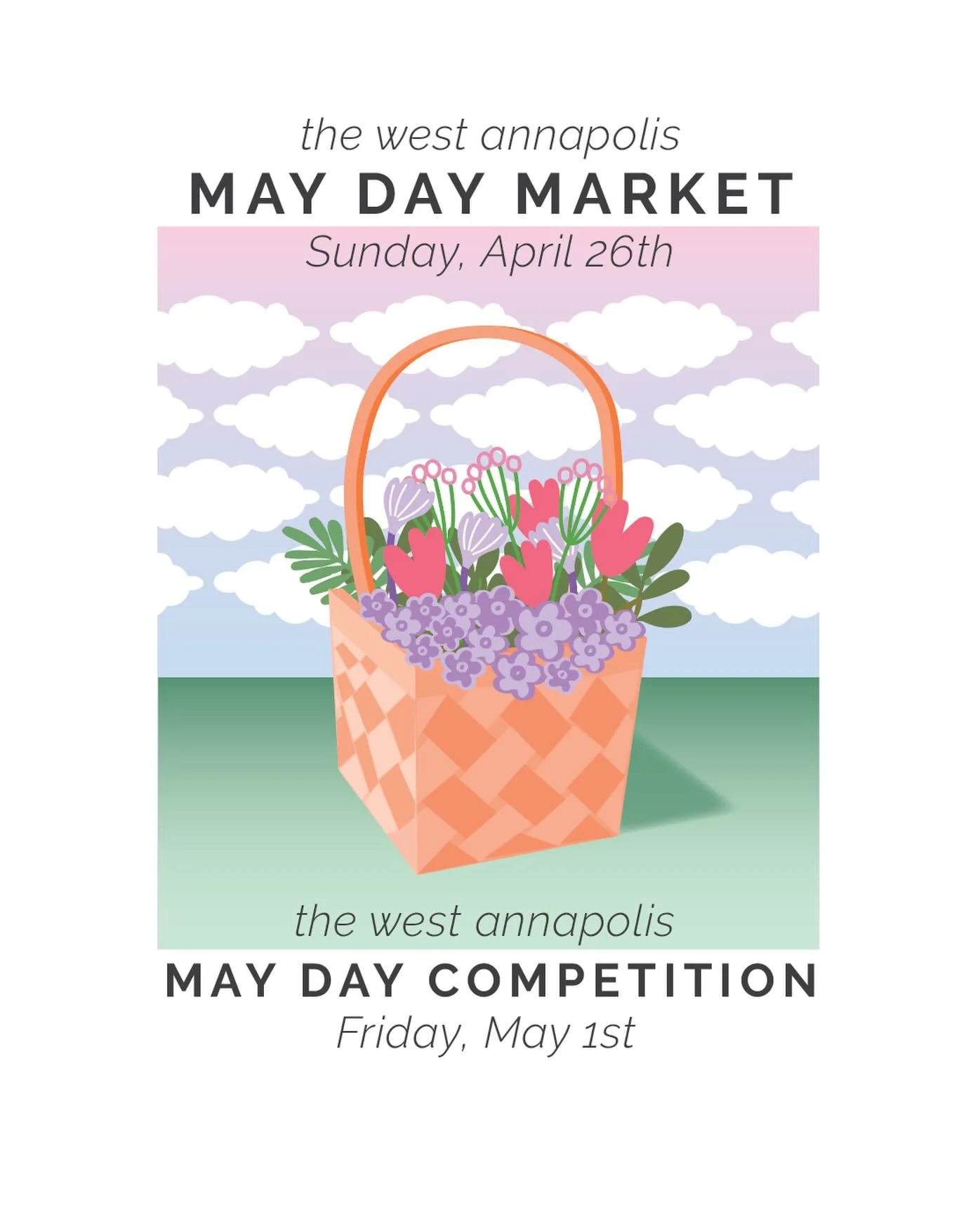 MAY DAY BASKET COMPETITION

Celebrate the season with our May Day Basket Making Contest! West Annapolis businesses are invited to decorate their door or entryway with a beautiful May Day display for a chance to win a special gift from Fig &amp; Flowe