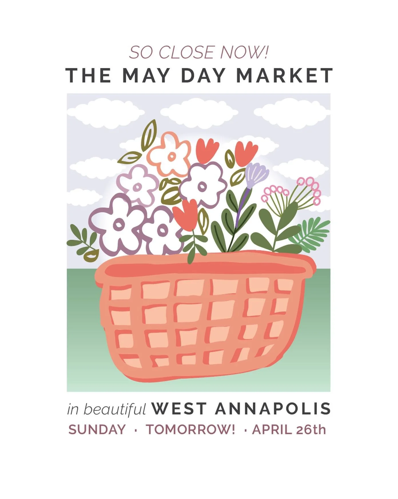 It&rsquo;s almost here&hellip; the West Annapolis May Day Market is TOMORROW! 🌸

Join us from 11-2 pm in West Annapolis to celebrate spring and kick off a brand new tradition filled with:

&bull; Local boutiques and friendly merchants selling cool s
