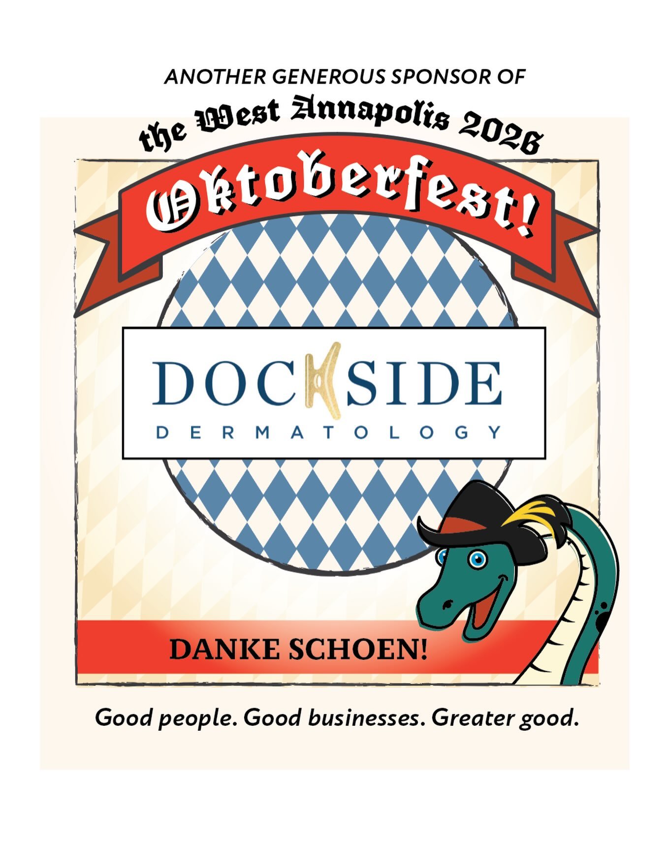Danke schoen to our friends and generous supporters at Dockside Dermatology for pitching in to help bring you the West Annapolis Oktoberfest that you have grown to love! 🍻

Personalized medical, surgical and cosmetic dermatology &mdash; and a person