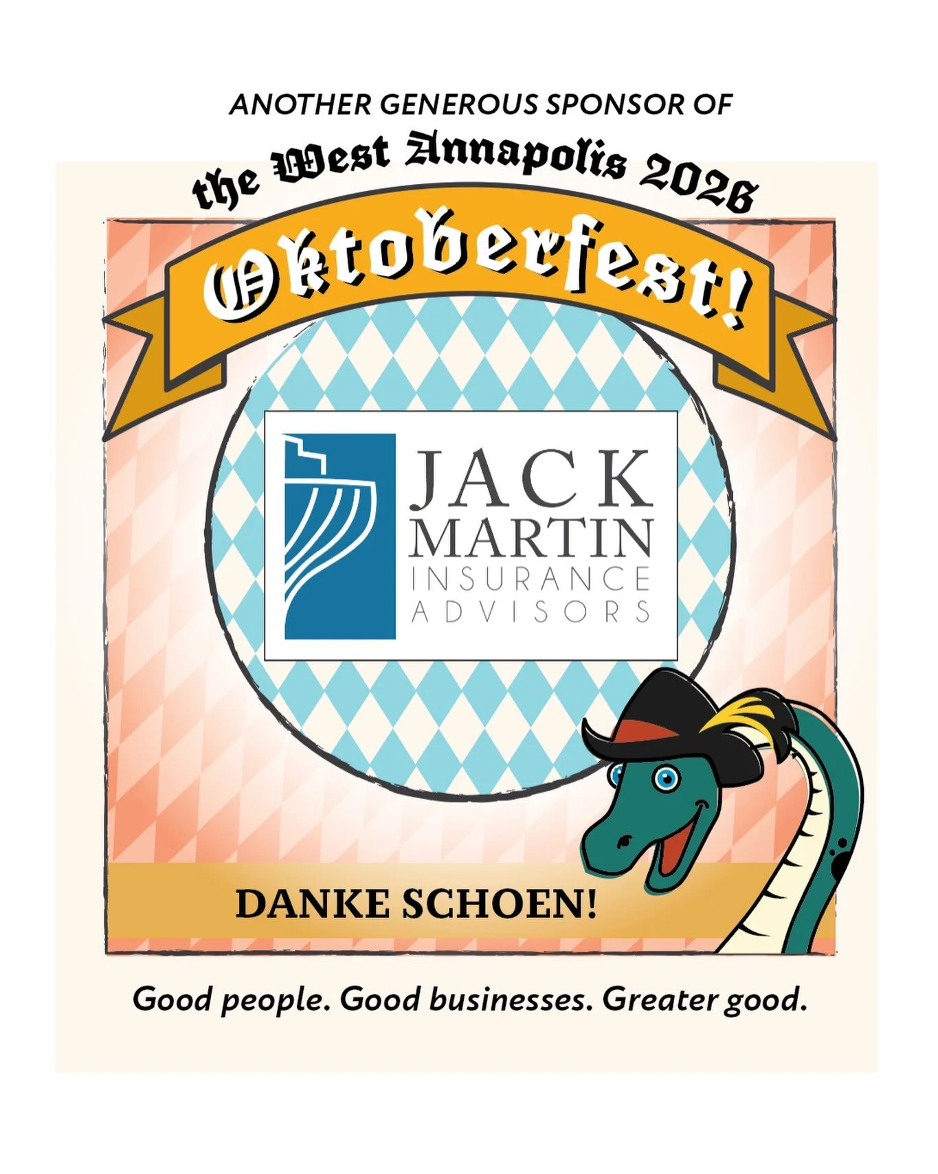 Danke schoen to our friends and generous supporters at Jack Martin Insurance Advisors for pitching in to help bring you the West Annapolis Oktoberfest that you have grown to love! 🍻

Local experience you can trust &mdash; and a local tradition worth