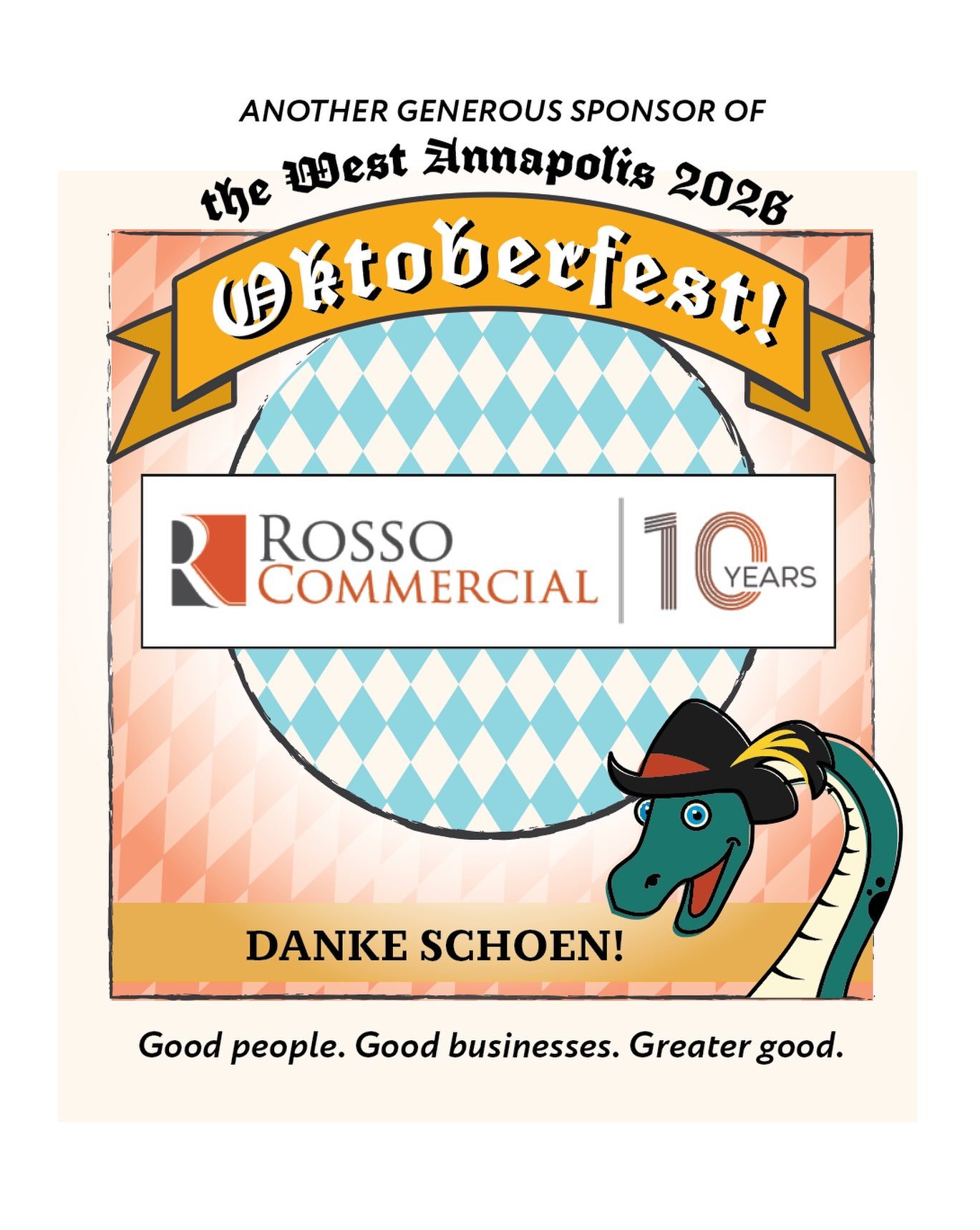 Danke schoen to our friends and generous supporters at Rosso Commercial Real Estate for pitching in to help bring you the best West Annapolis Oktoberfest of all time! 🍻

Delivering results that matter &mdash; and helping us deliver another Oktoberfe