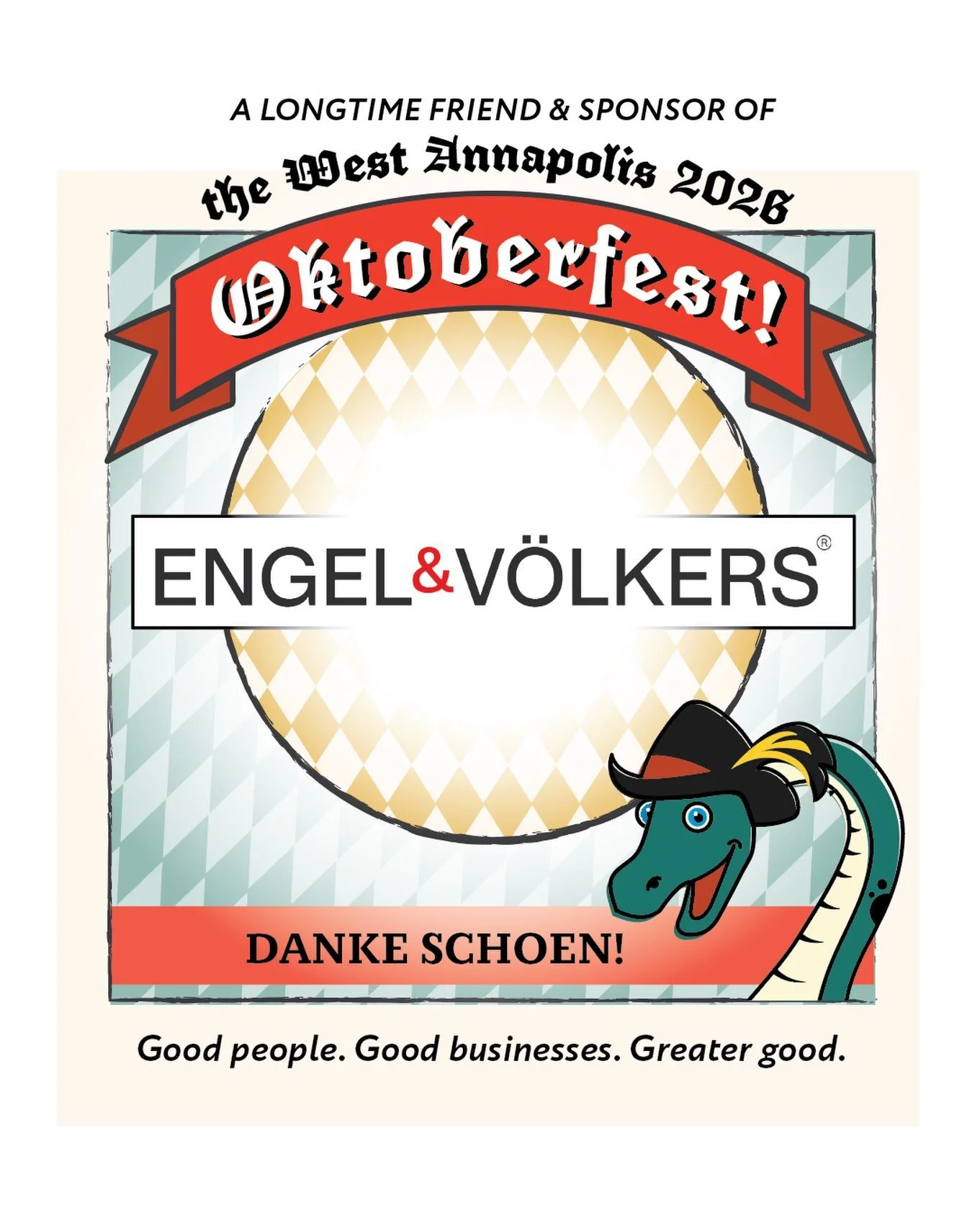 A very big PROST! to our longtime friends at Engel &amp; V&ouml;lkers Annapolis! 🍻

They are unwavering supporters of the West Annapolis Oktoberfest, and their generosity helps make this celebration possible year after year.

So please raise a glass