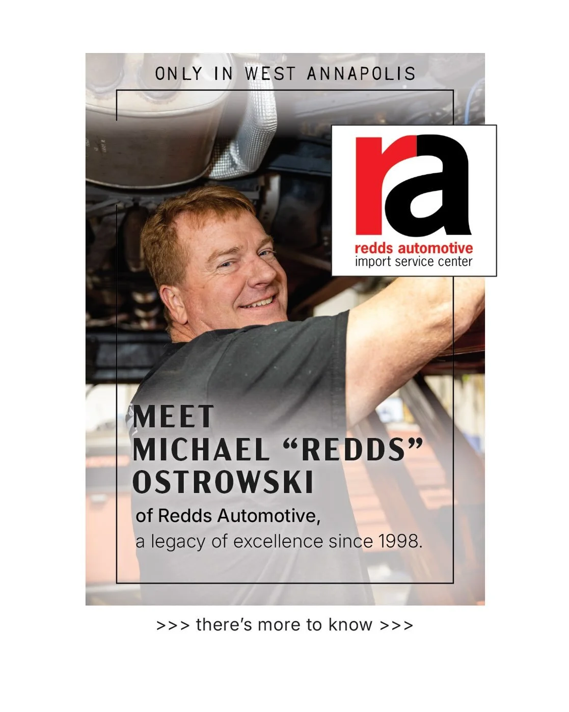 We&rsquo;re so happy to feature Redds Automotive, a trusted West Annapolis business bringing years of experience and a commitment to quality automotive care to our community.

Since 1998, Redds Automotive has been helping Annapolis drivers keep their