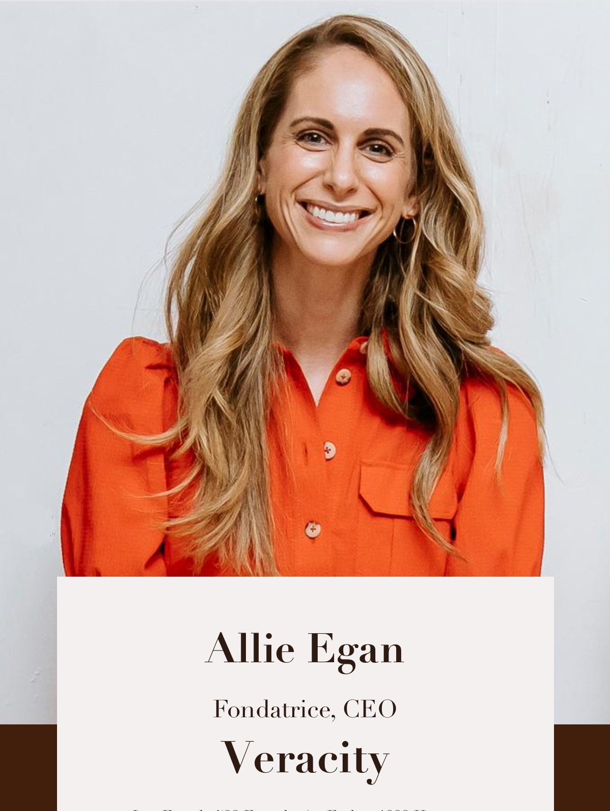 Pourquoi j’ai créé Veracity —  Par Allie Egan