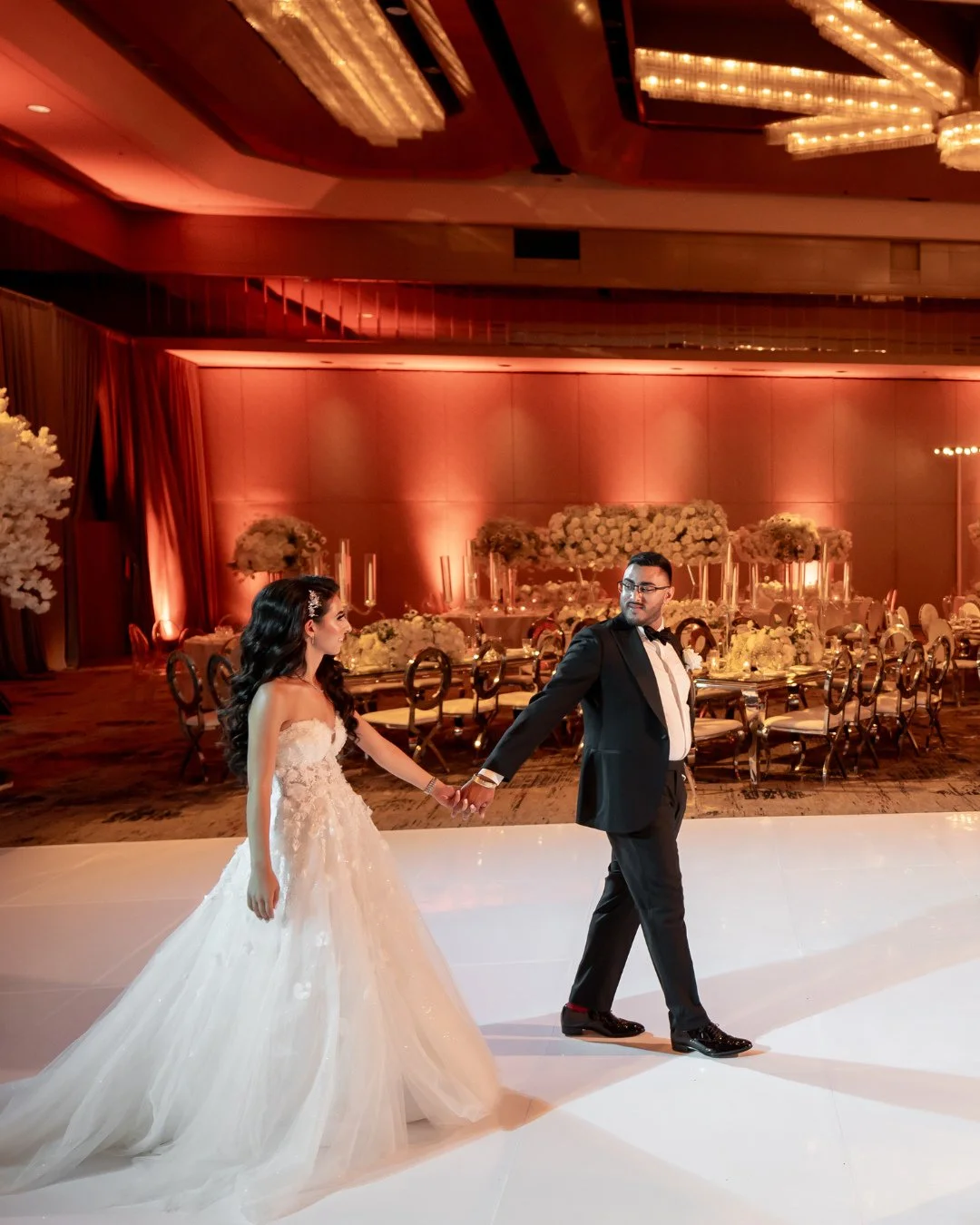 Here's what nobody tells you about wedding decor budgets: the venue is doing most of the heavy lifting before a single flower is arranged.⁠
⁠
If your ceiling is low and plain, you're paying to transform it. If your ballroom looks like a conference ro