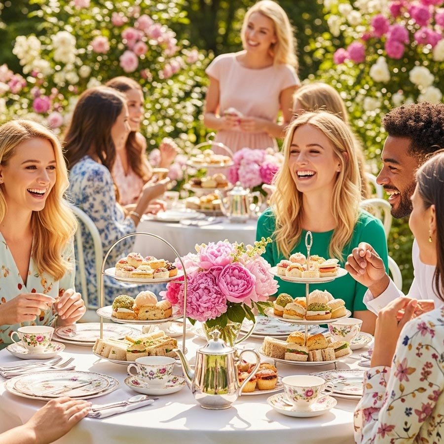 bridal shower afternoon tea style