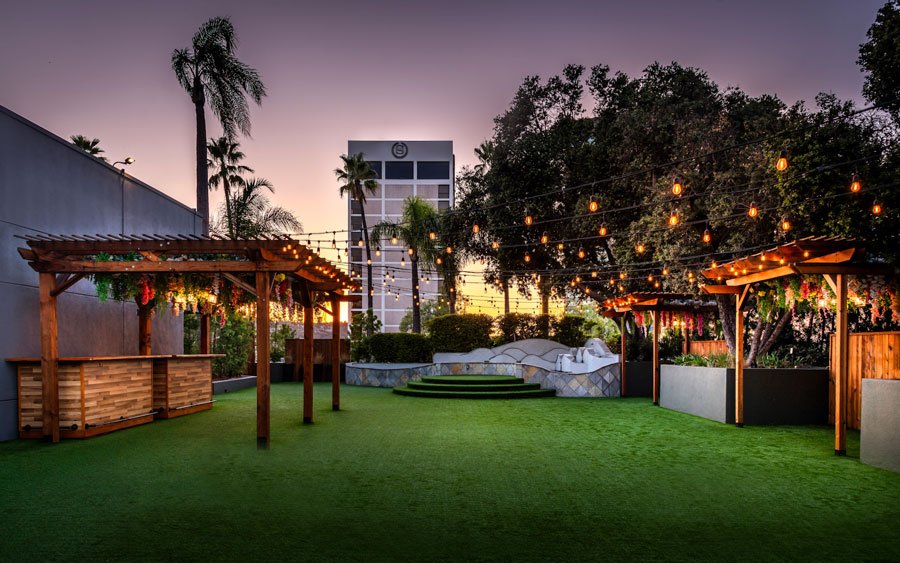 Small outdoor event venue in LA