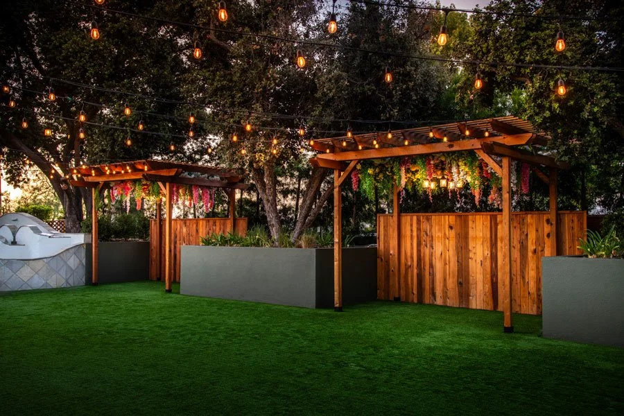 Small venue for an outdoor event