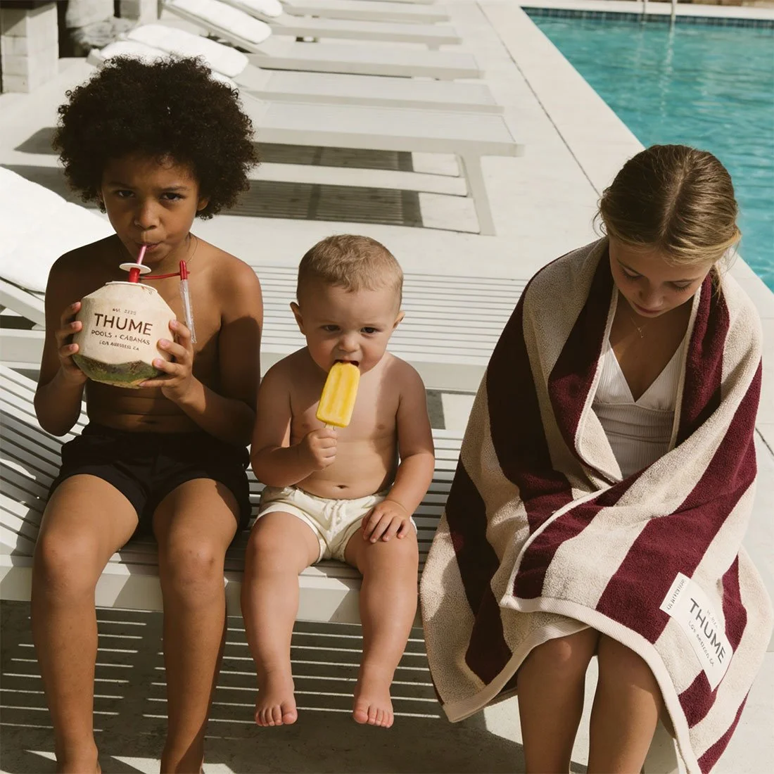 family pool in LA