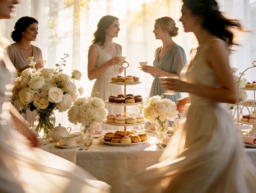 bridal shower in afternoon tea format