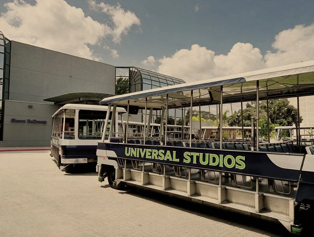 universal studios tram
