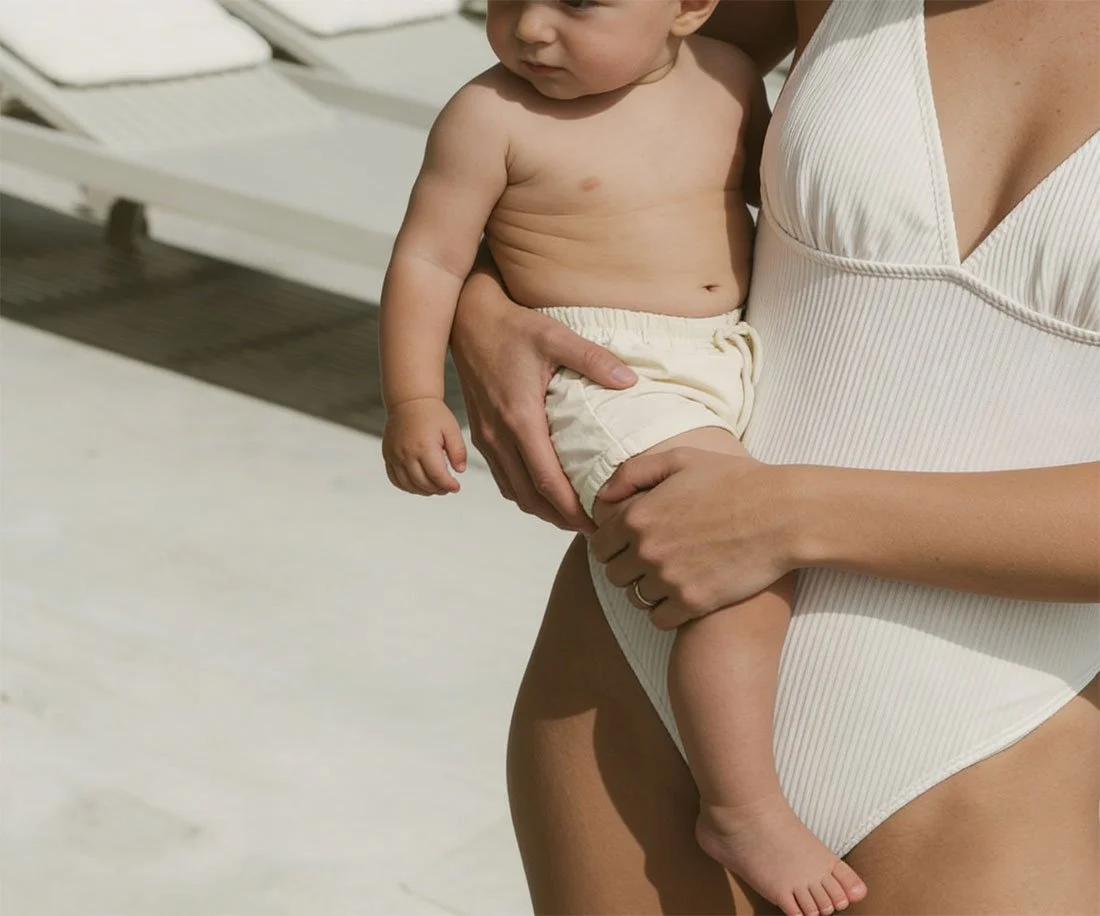 woman holding a baby