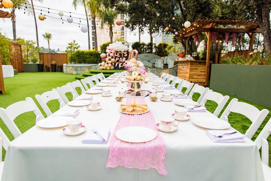 Table Set for Afternoon Tea in LA