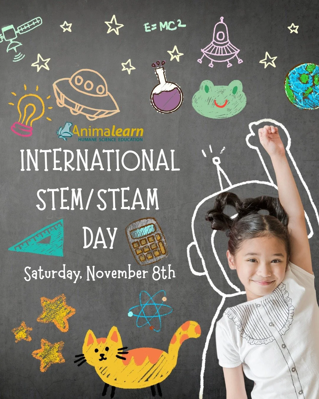 Tomorrow is International #STEM / #STEAM Day! Shout-out to all of the #humane STEM/STEAM #teachers and #students! 

#InternationalSTEMDay #humanescience #humaneeducation #teachers #scienceeducation #dissectiondoesntcutit #putthelifebackinlifescience 