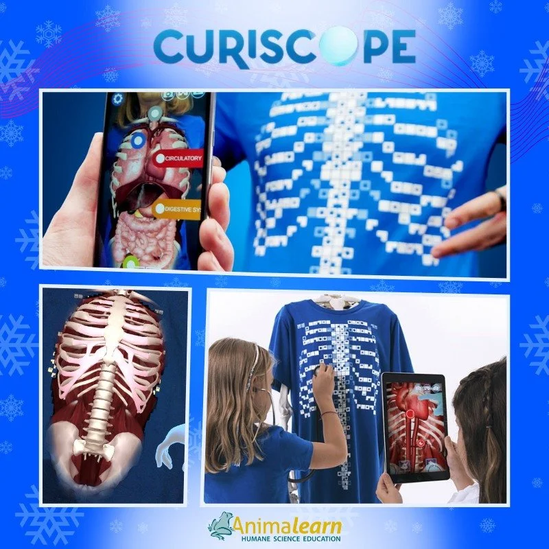 Need a cool post-holiday gift for your#humane #science #education ally? Our friends at READY2STEM &amp; @curiscope_official have the #Virtuali-Tee available for 25% off with code Animalearn25 through 1/15/26. Visit: https://www.ready2stem.com/product