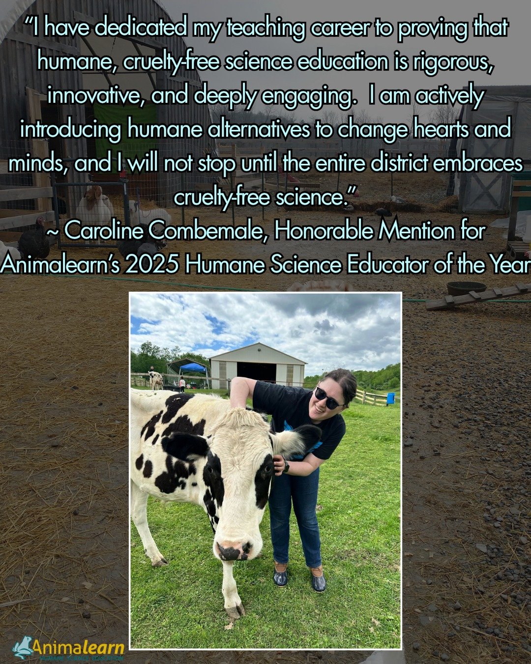 #WednesdayWisdom from Animalearn's 2025 #Humane #Science #Educator of the Year Honorable Mention, Caroline Combemale. @senecavalleysd  @carolinecombemale 

#humanescience #humaneeducation #teachers #scienceeducation #dissectiondoesntcutit #putthelife
