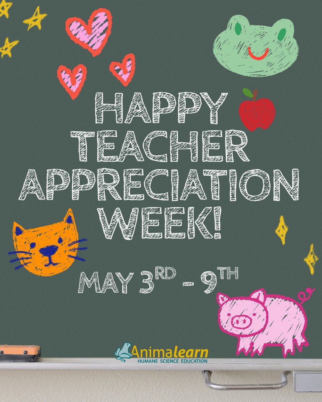 Happy #TeacherAppreciationWeek to all of our #humane #educators! We love and appreciate you each and everyday! &hearts;️ Thank you for being amazing humans and for guiding future generations towards kindness, care, and empathy for all living beings. 