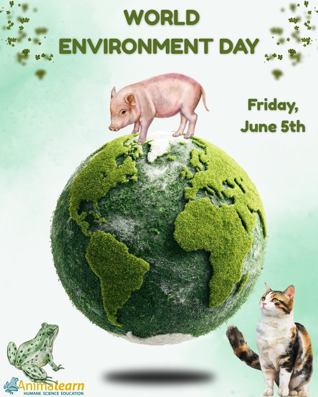 Today is #WorldEnvironmentDay! 🌍 You can help to protect the #environment by protecting the #animals that live in it. 🐸 By saying "No!" to #dissection, you are also saying "No!" to many factors that cause #environmental harm. 

