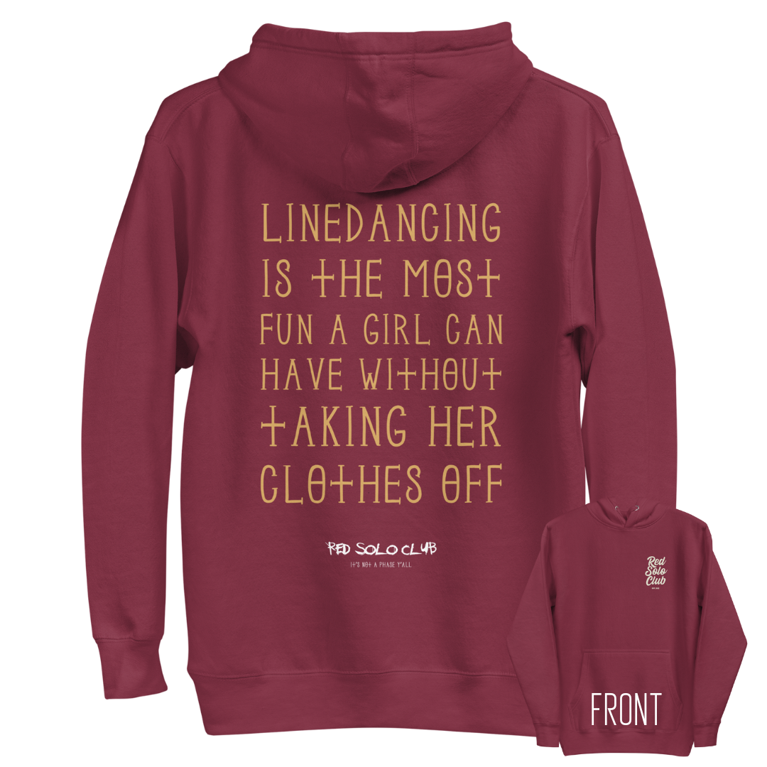 Linedance! At The Disco Hoodie - (Maroon)
