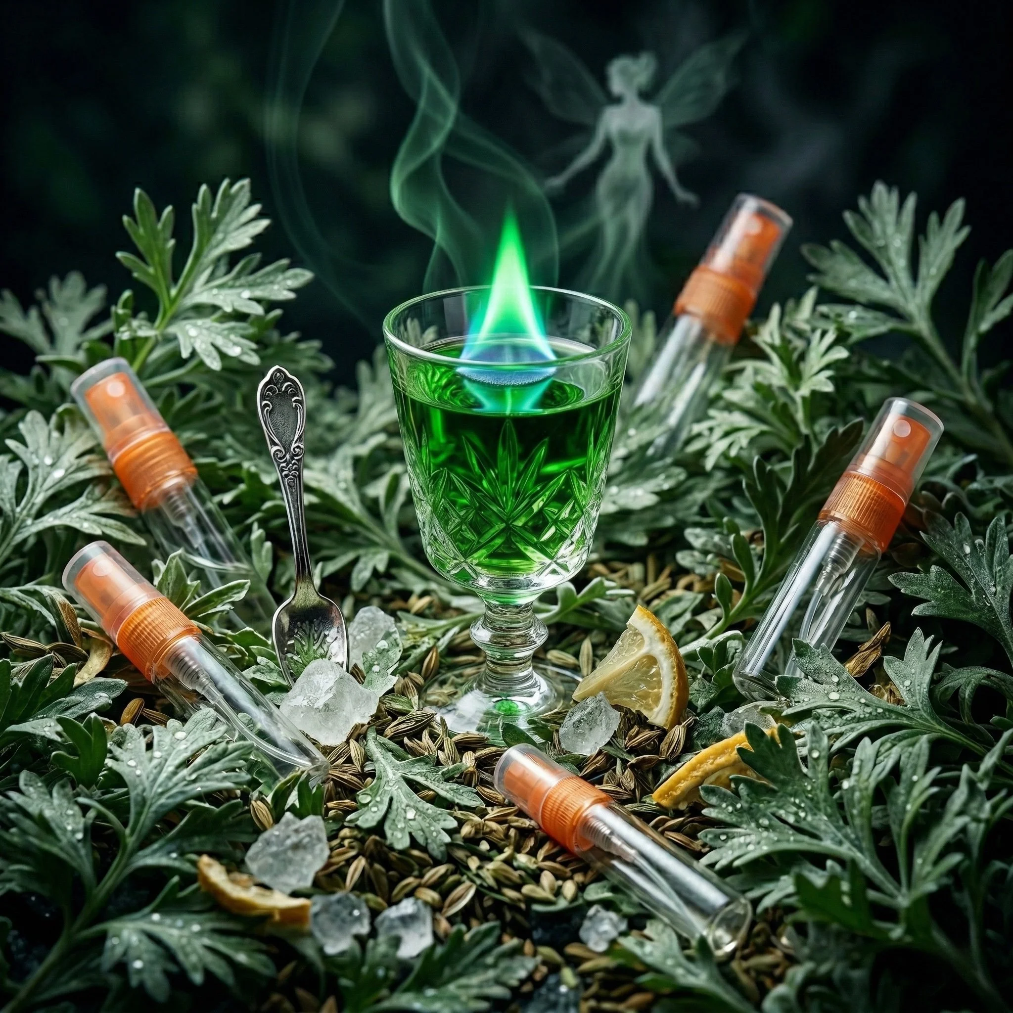 The Green Fairy: Absinthe & Wormwood Trio (3 x 6ml Travel Sprays)