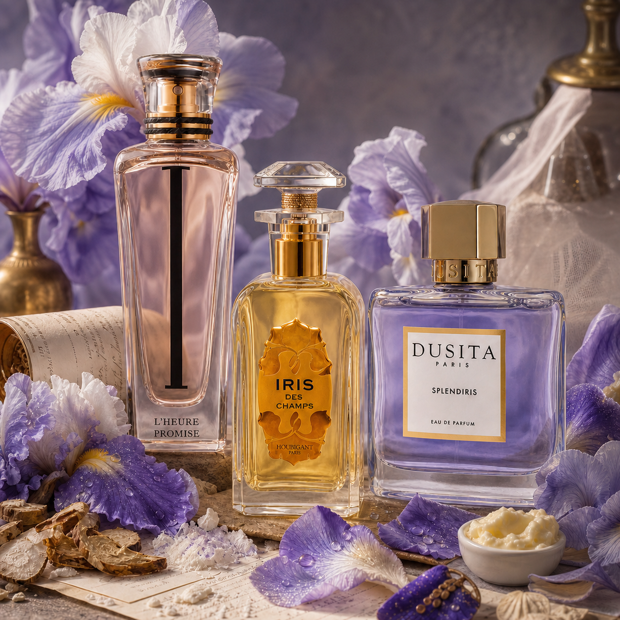 Iris Perfection Niche Fragrance Trio: Cartier, Houbigant & Parfums Dusita