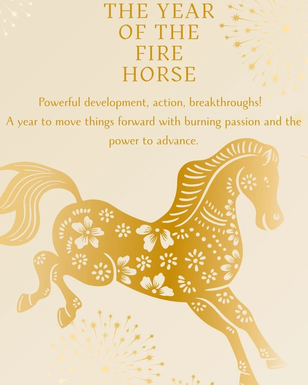 Welcome New Moon and the Year of the Fire Horse!