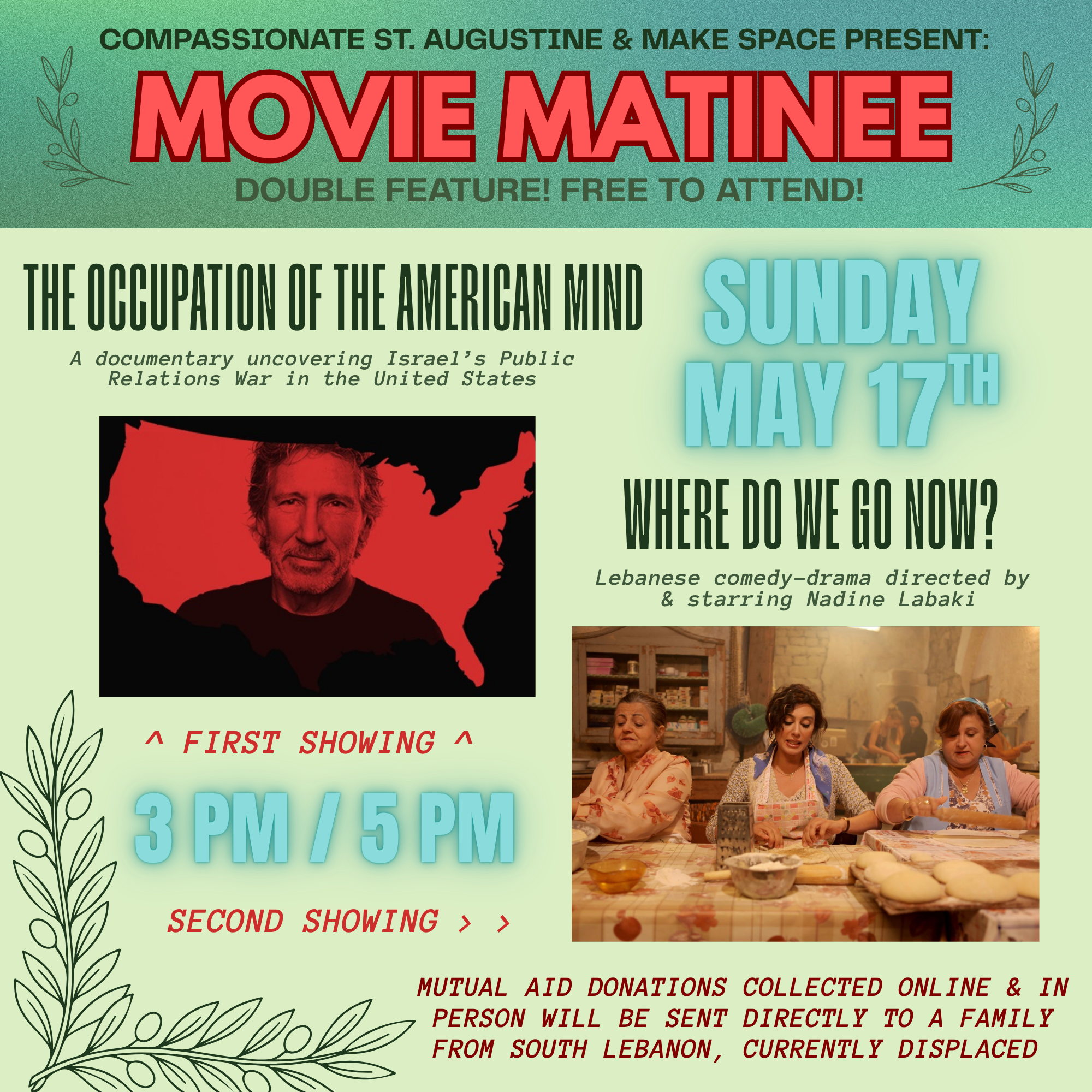 MOVIE MATINEE DOUBLE FEATURE