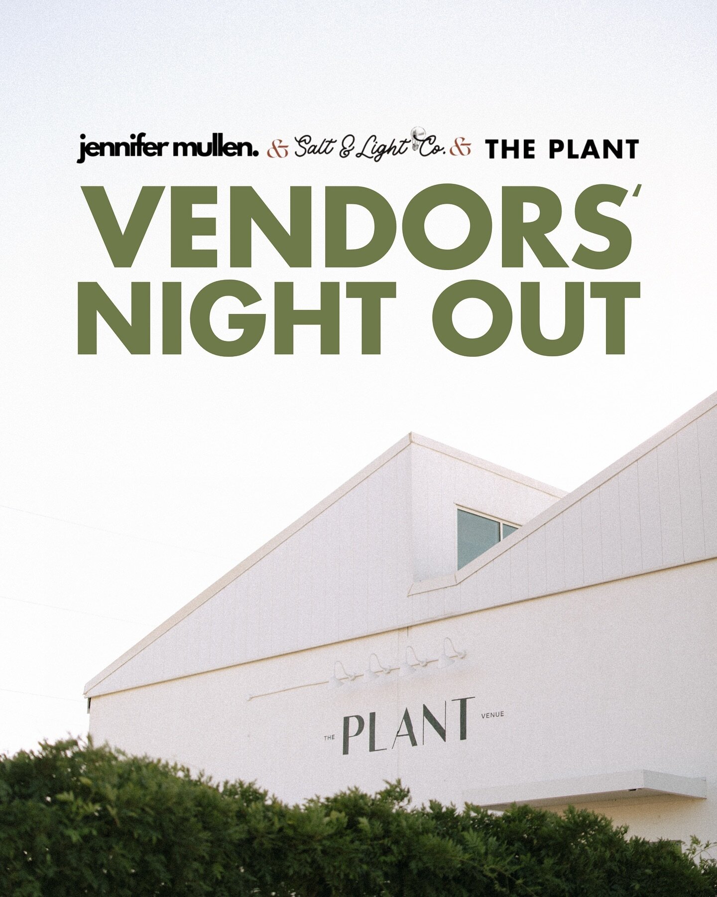 Vendors, we will see you in one week to #PartyAtThePlant 🪩🌿 Gather your business cards because we want to connect with you next Thursday at Vendors&rsquo; Night Out (for vendors only)! 💬

Huge thanks to @jmeventsanddesigns and @_saltandlightco for