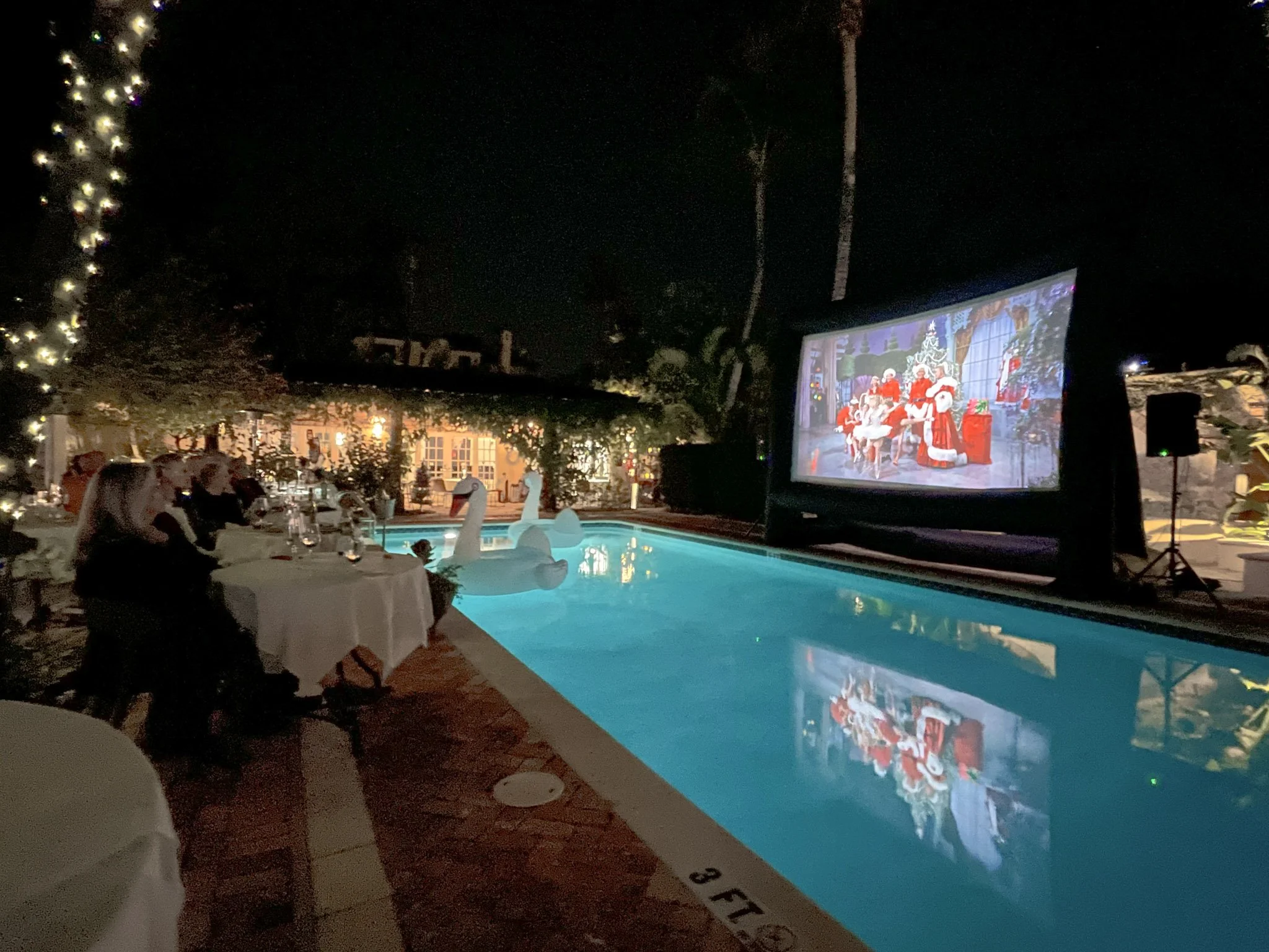 Outdoor screening at The Escalante