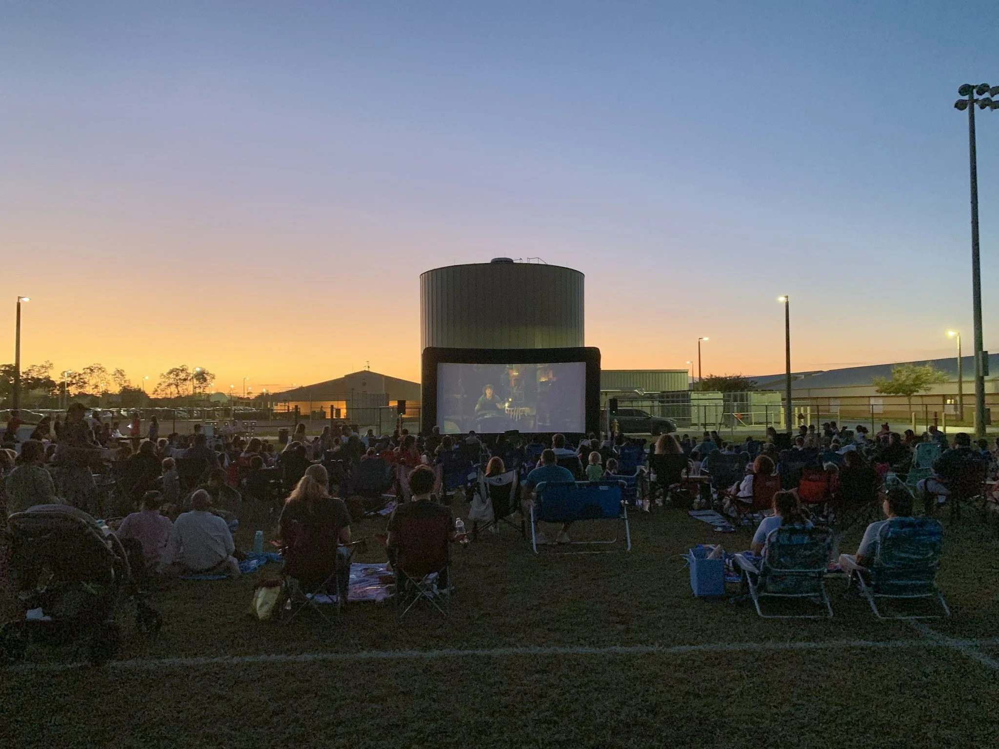School field outdoor screening