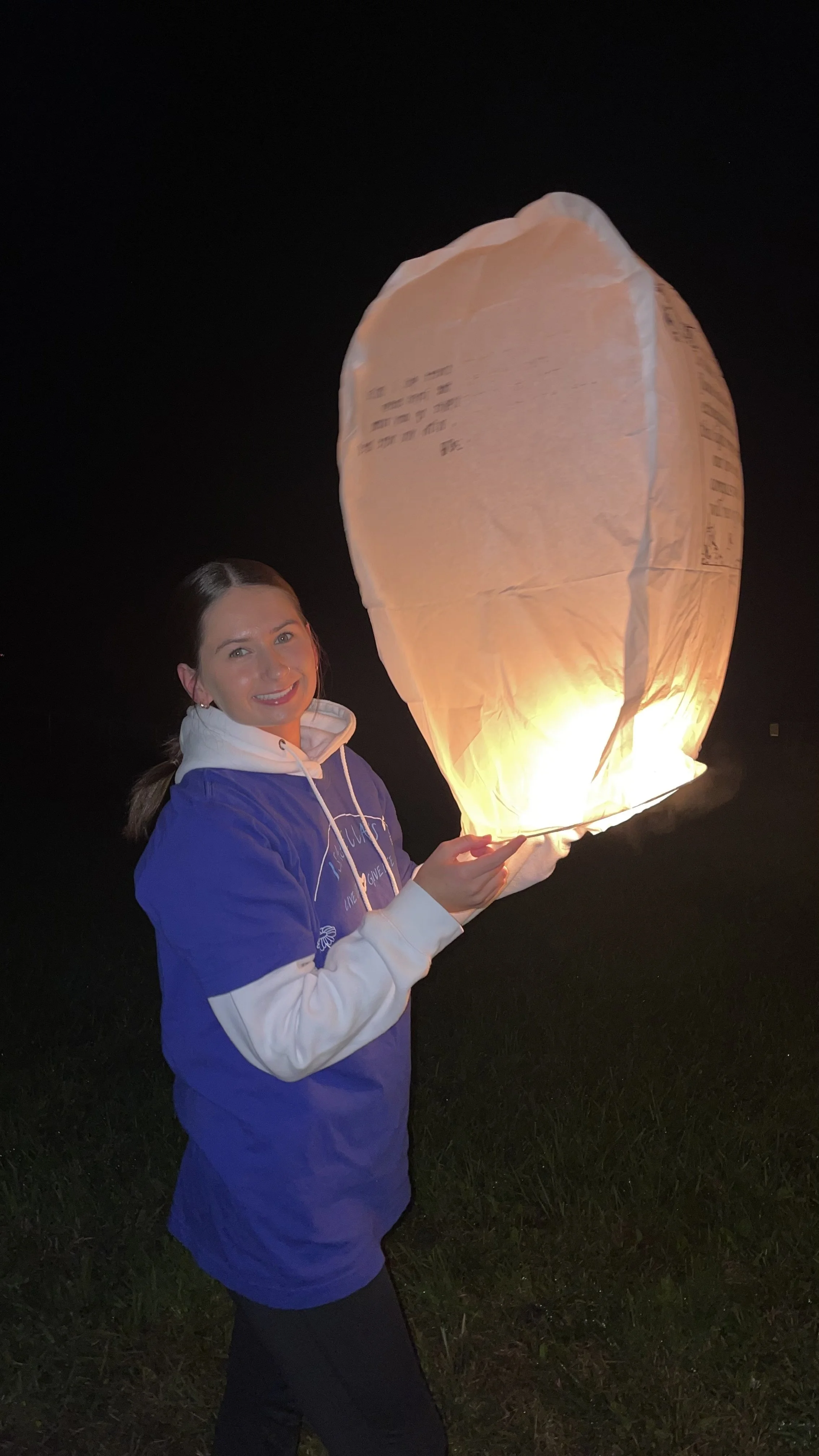 Molly and Taylor could not attend the celebration, so they released their own balloons from Bloomsburg, PA!