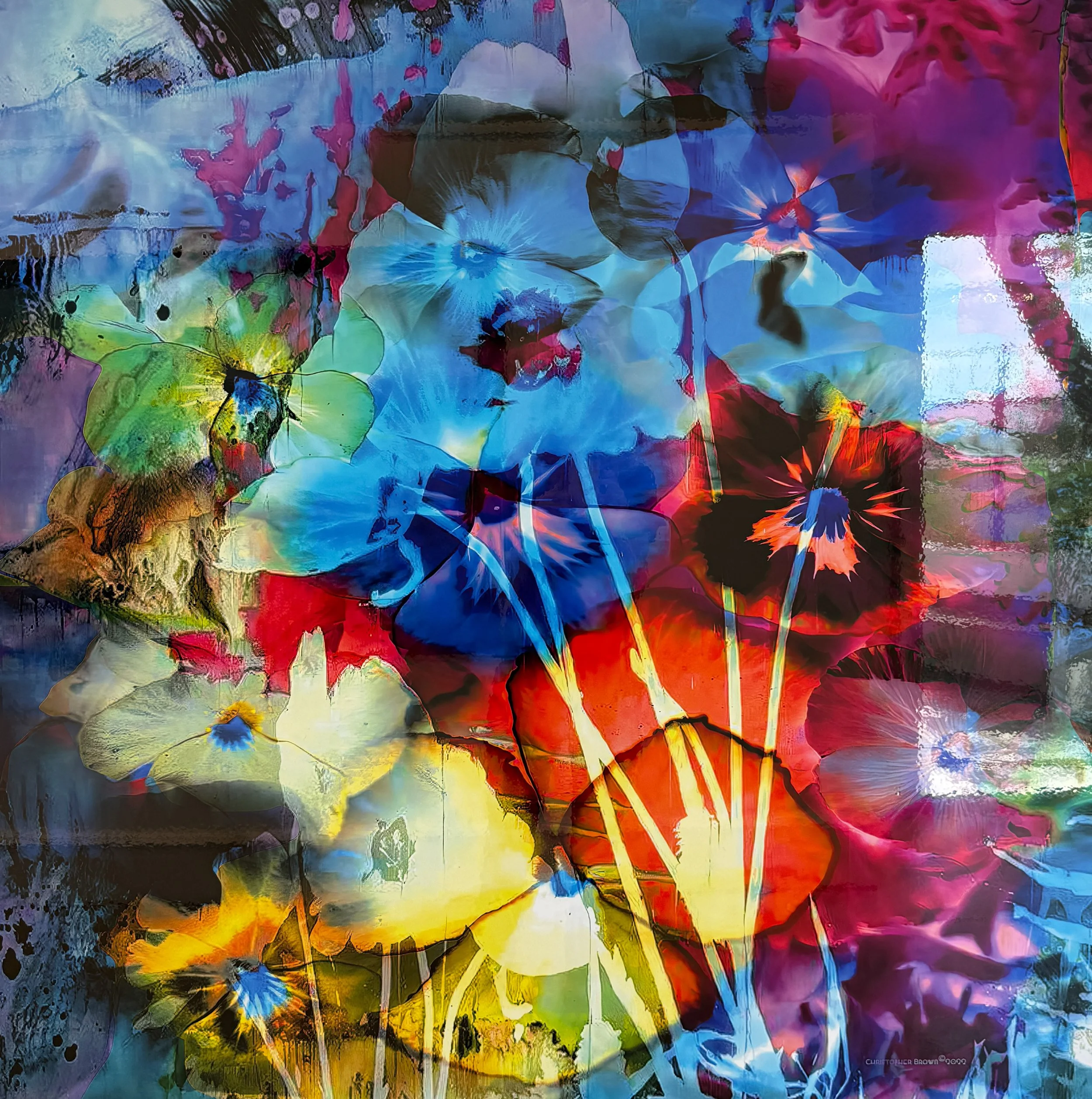 Violet Crown, 48 x 48"