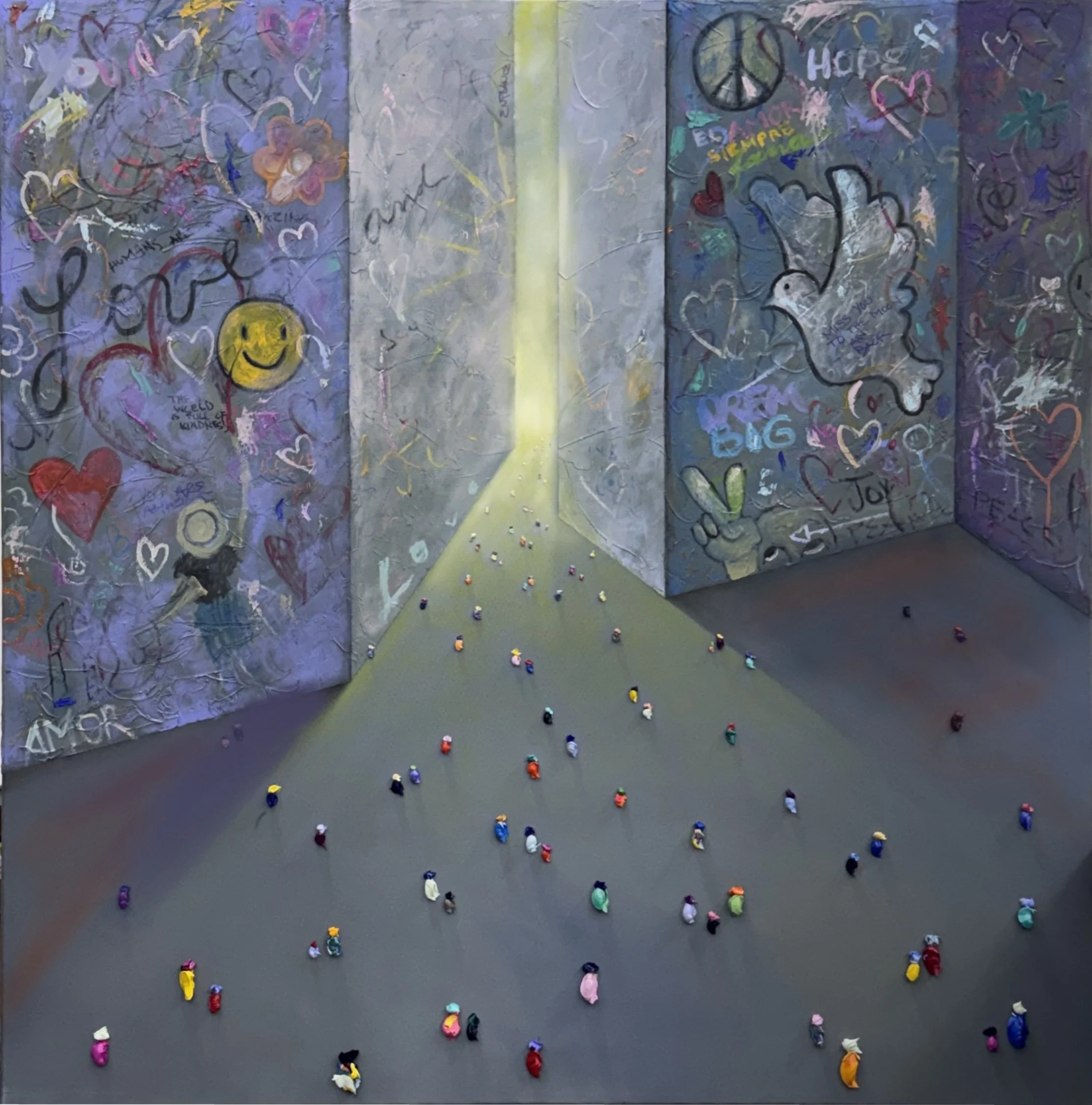 ENTRANCE OF MIRACLES, 48 x 48 in.