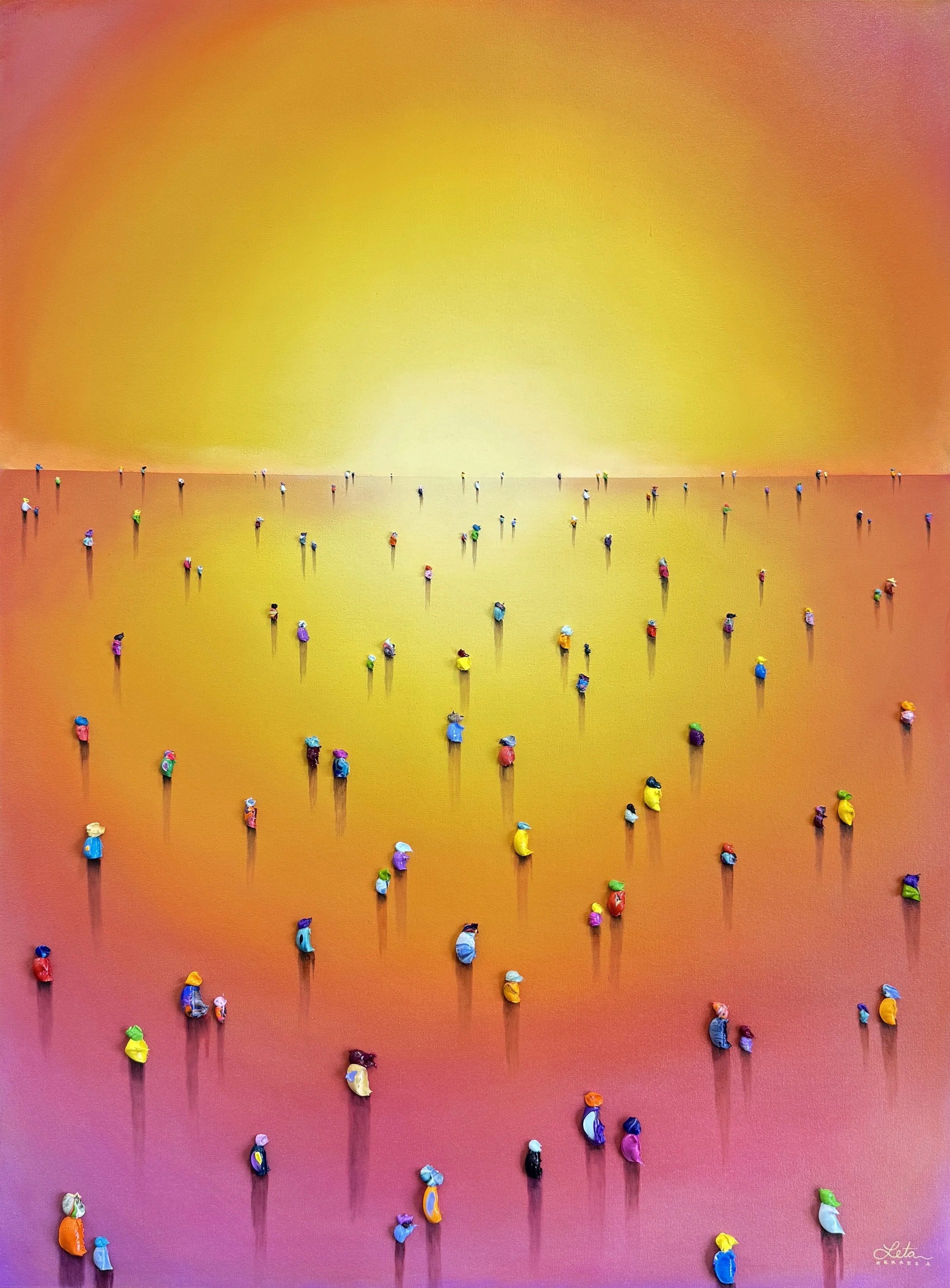 Beauty Shines Around You, 48 x 36 in