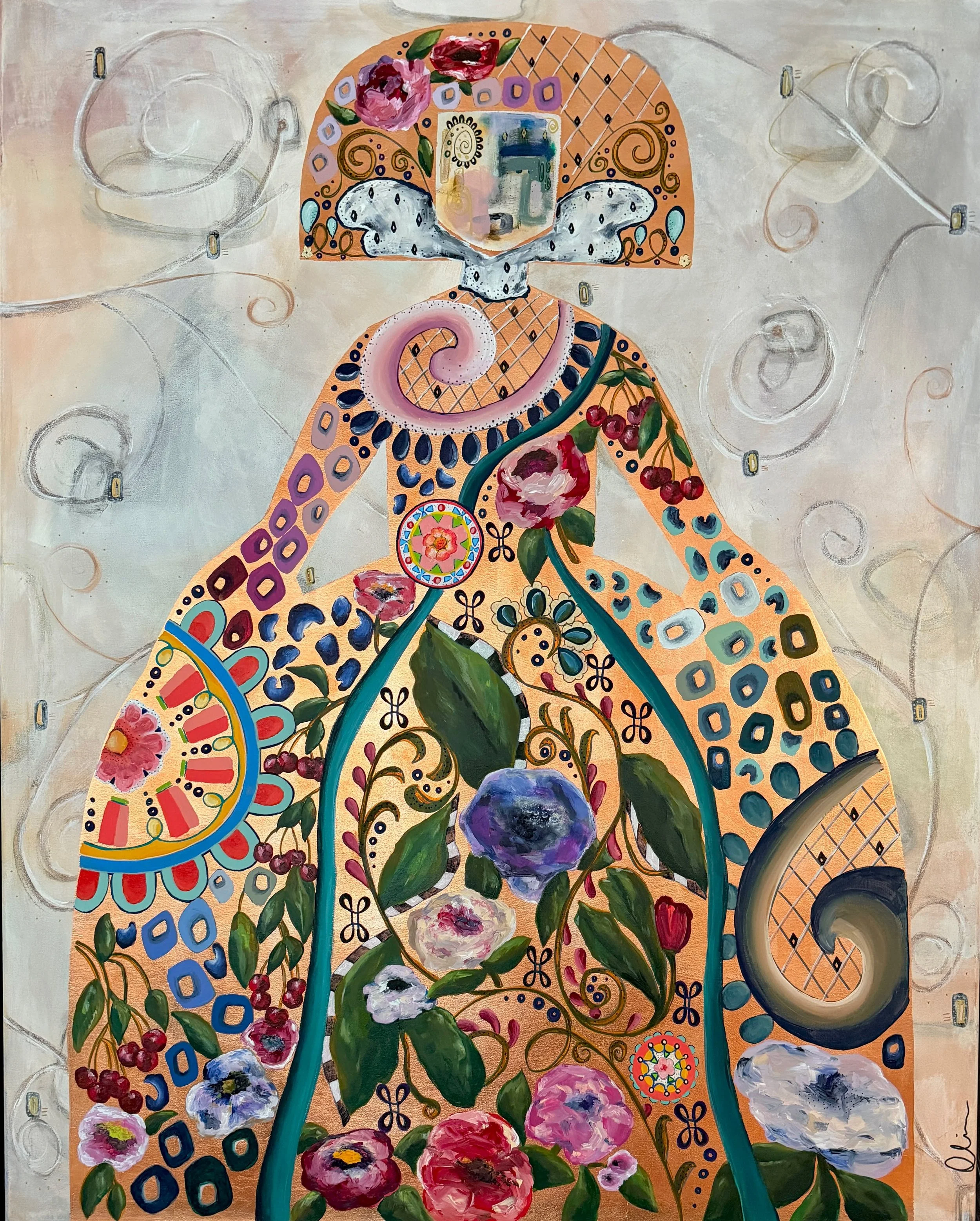 New 60 x 48 in. Menina just arrived.....she's beautiful!

VISIT DHV TO SEE THIS BEAUTY

MENINA - WHERE THE HEART WAITED 

There was once a time when love moved slowly. It arrived by handwritten letter, sealed with wax and carried across cobblestone s