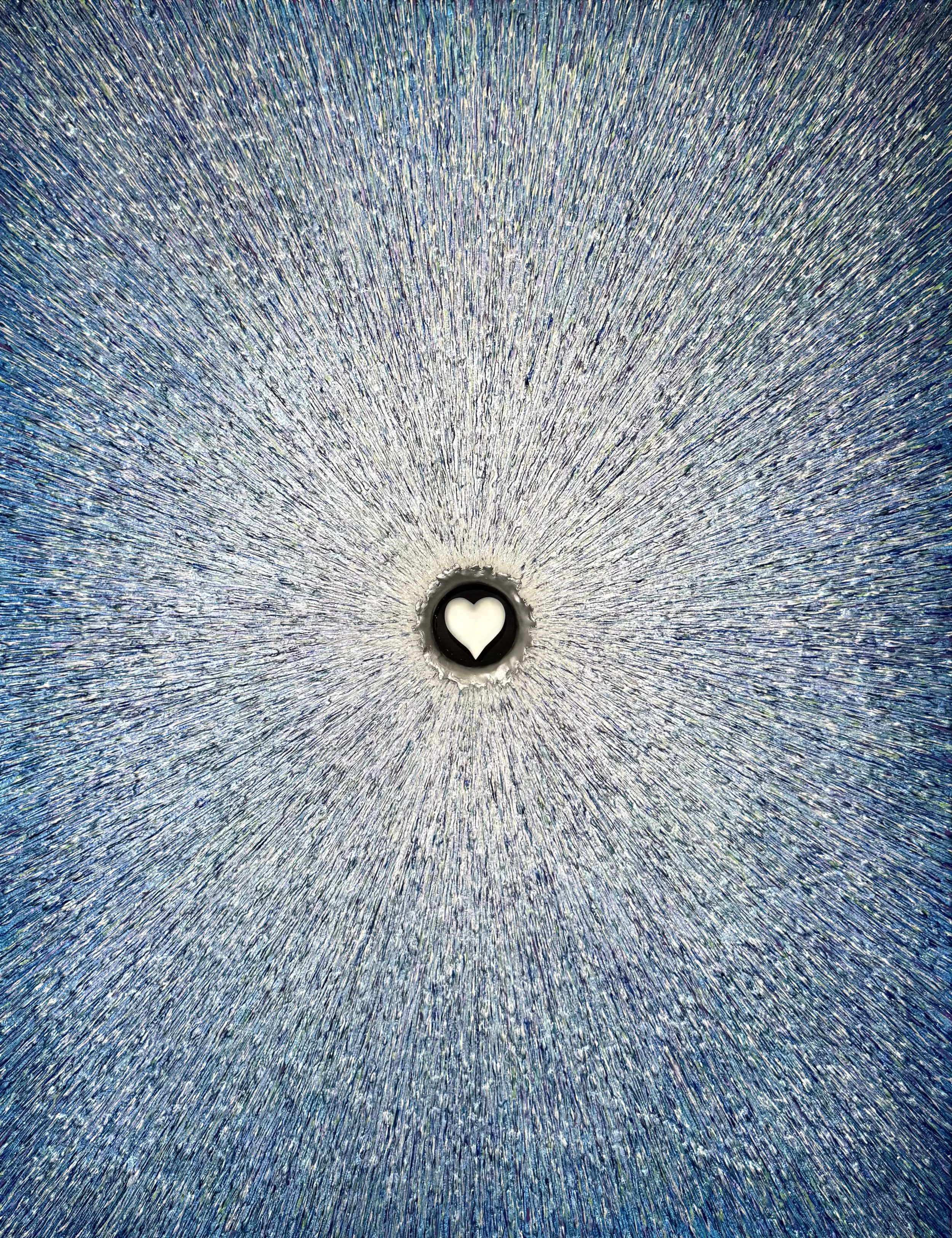 PURE LOVE LXXXIII, 48 x 42", Mixed Media on Fiber Resin