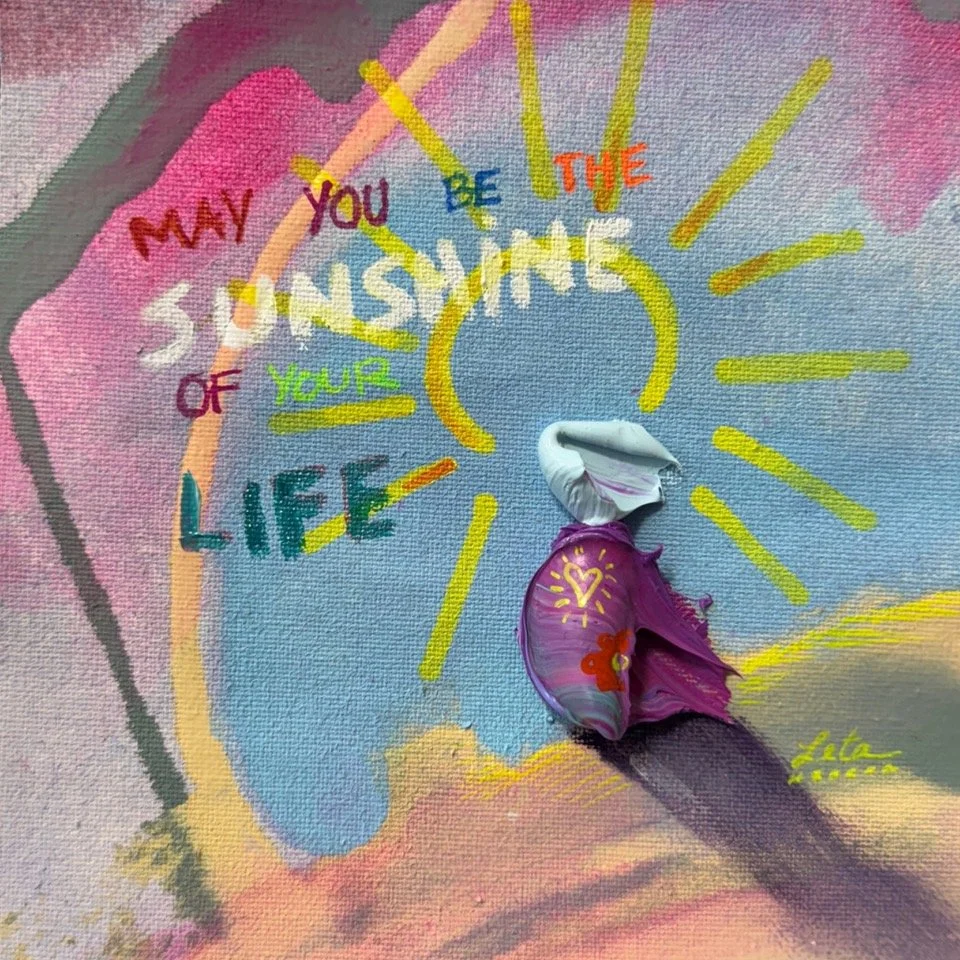 May You Be The Sunshine Of Your Life, 10.5 x 10.5 in framed