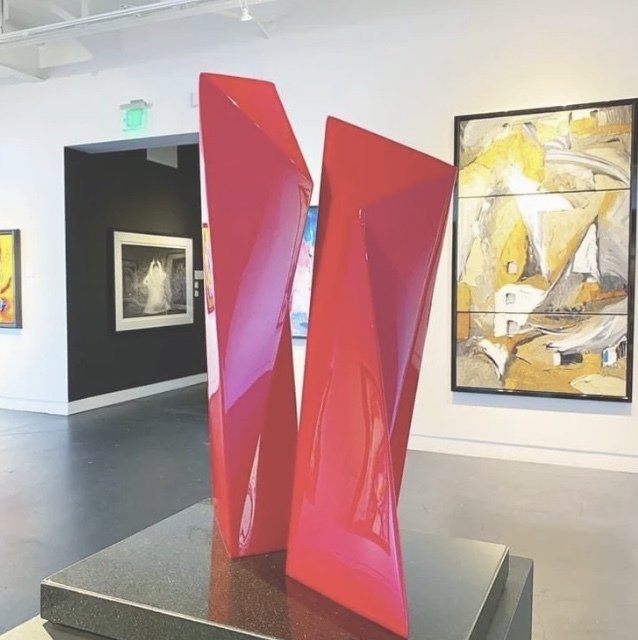 TANGO, Painted Stainless Steel, 24 x 17 , 12.5"
