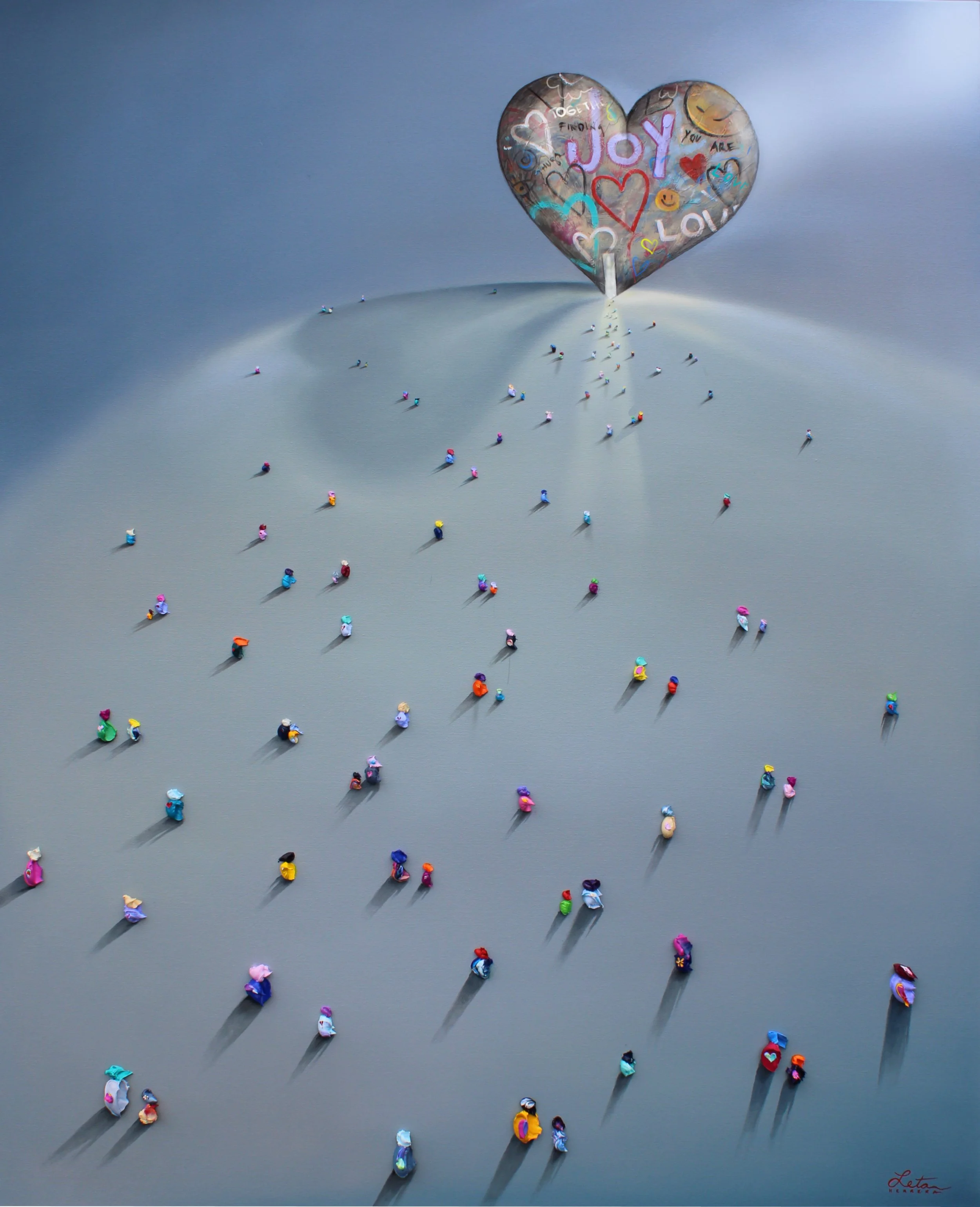 Together To The Portal of Joy, 60 x 48 in