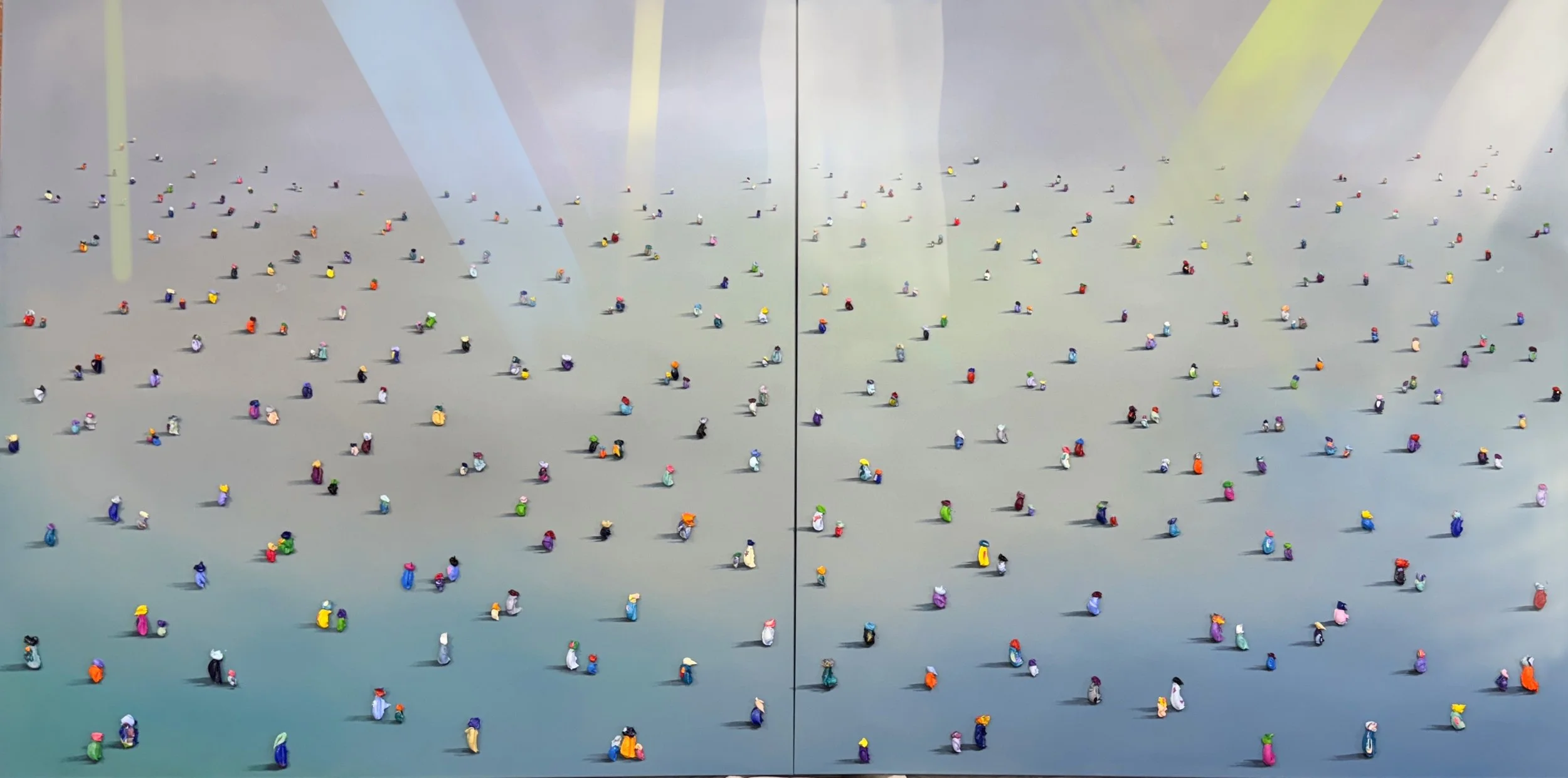 Portals Of Unity, Diptych, 72 x 144 in
