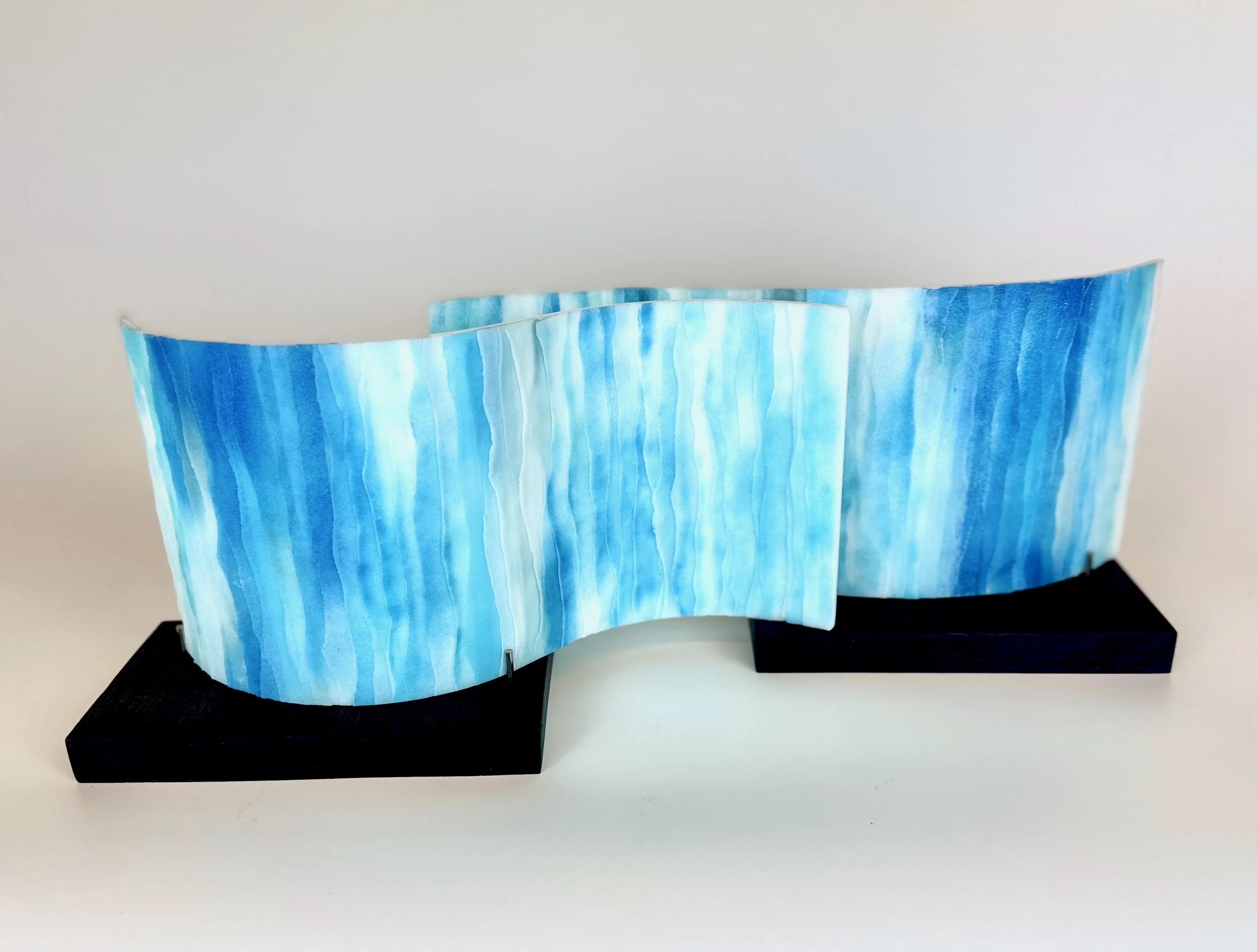 MISTLINE I and II, Kiln-formed glass