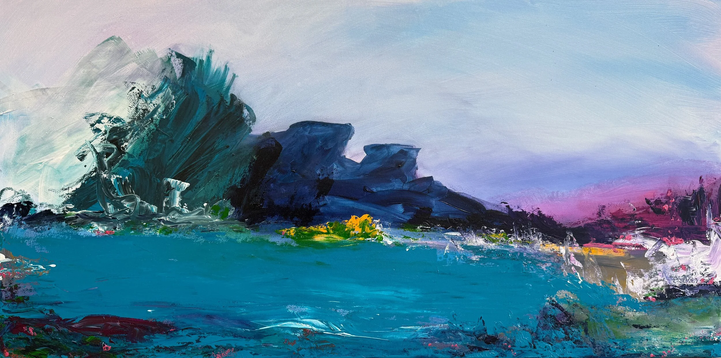 Between Breathes, 24 x 48"