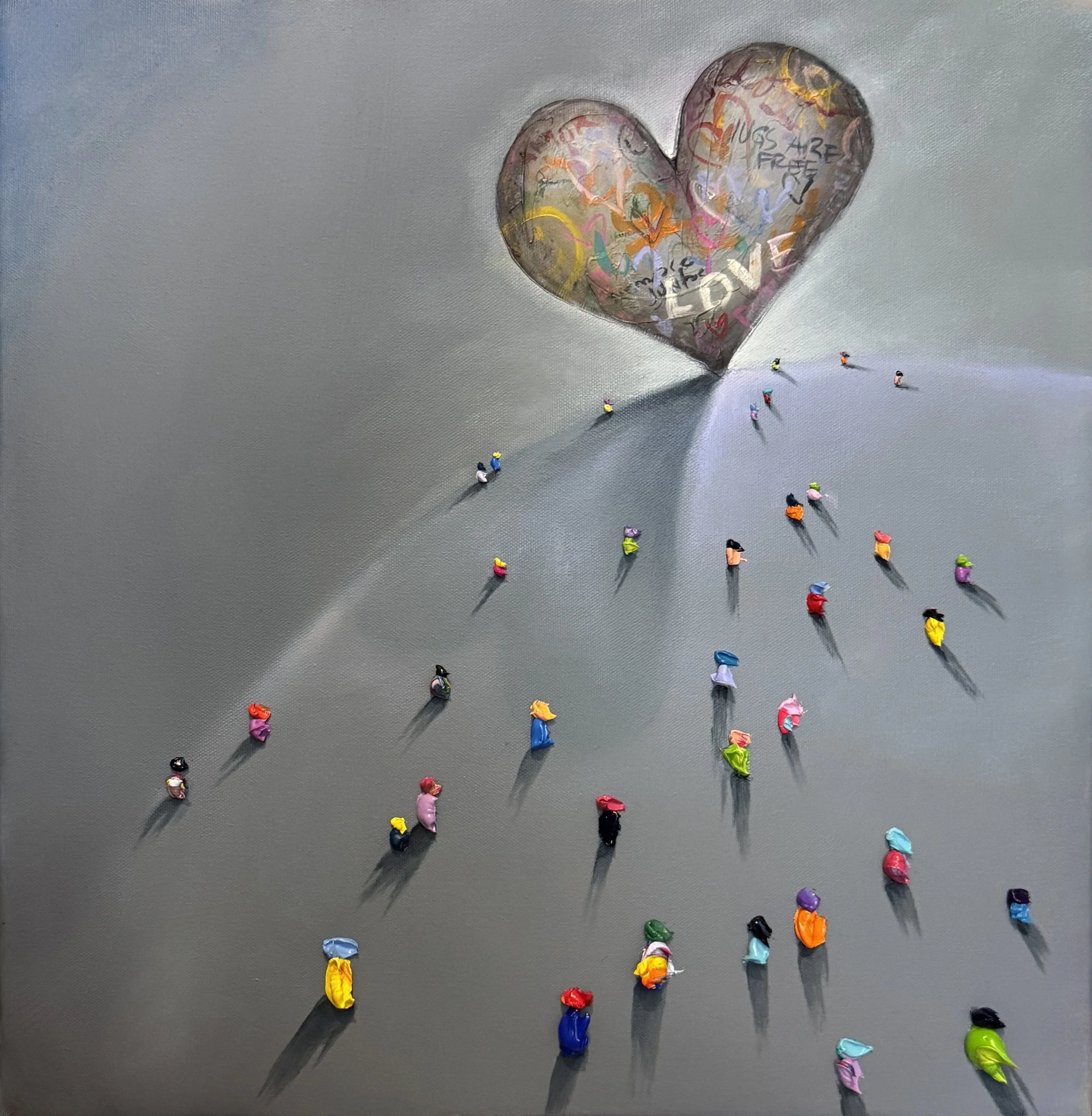 LOVE IS MY DESTINY, 18 X 18 in.