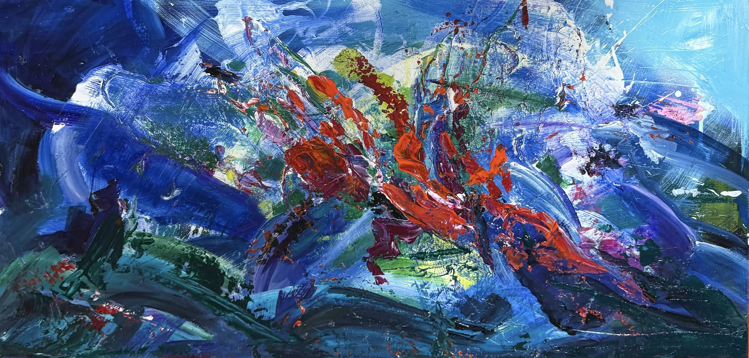 TIdal Bloom, 24 x 48"