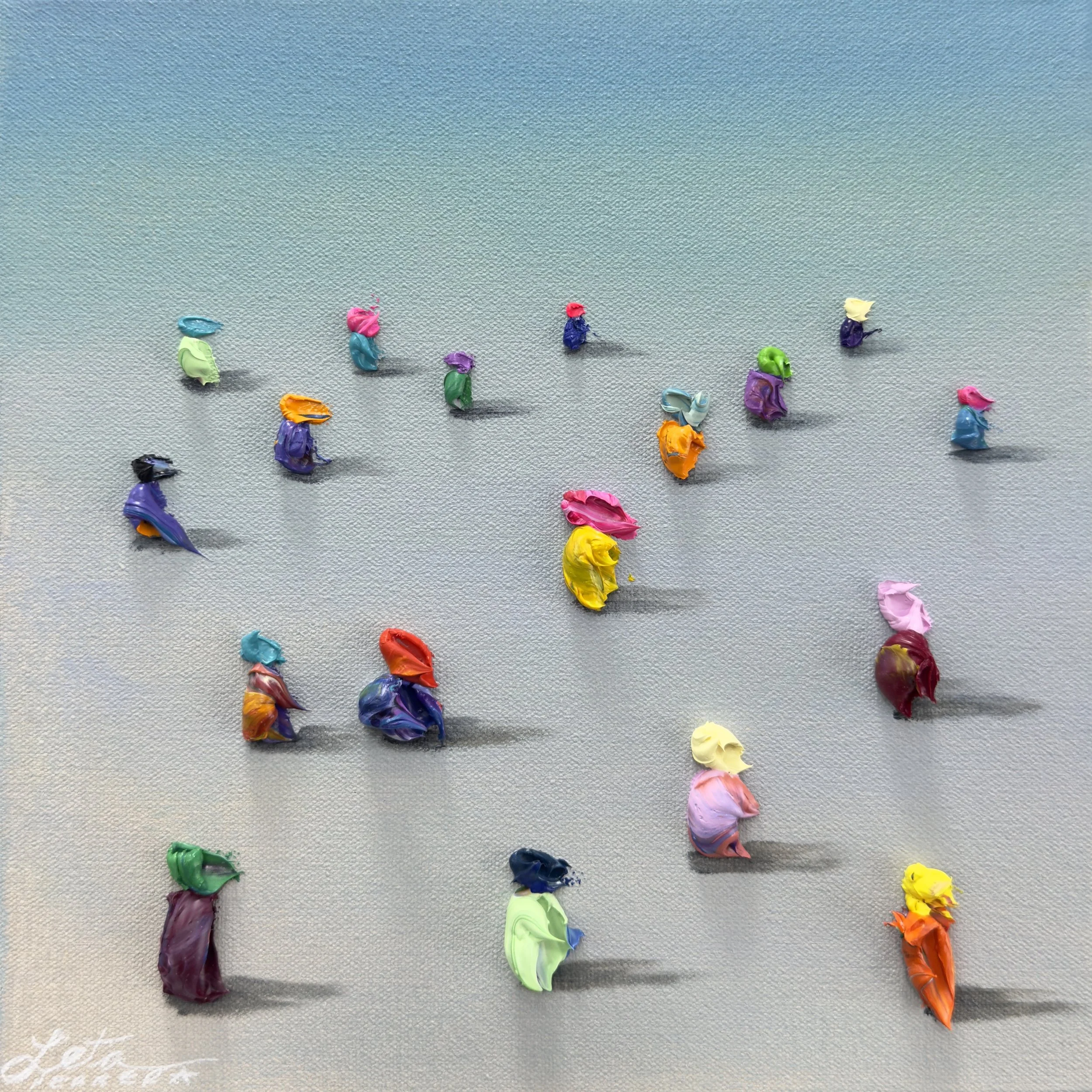Gatherings Of Joy, 10 x 10 in