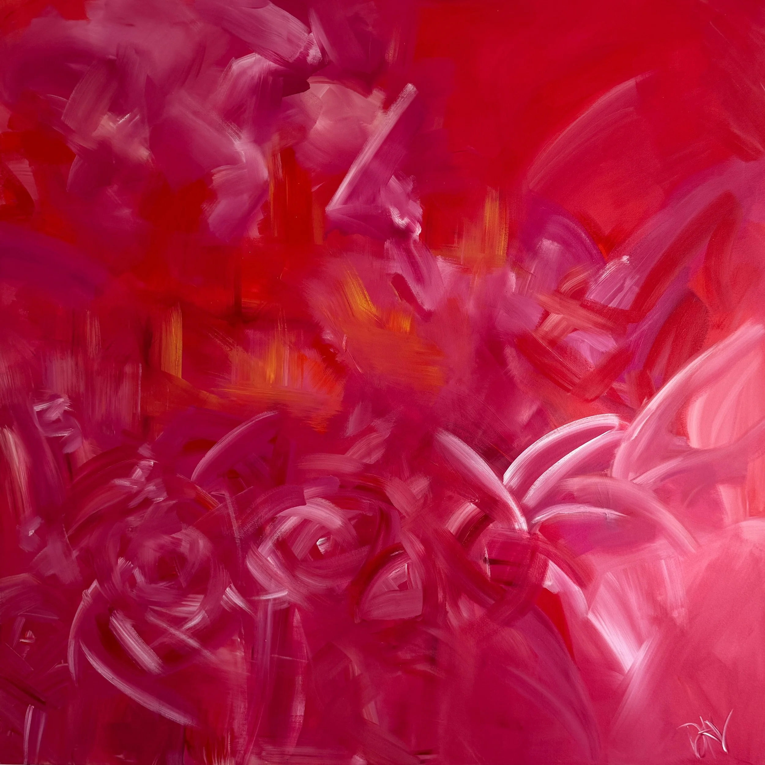 Primavera Rosa, 72 x 72", $14,500