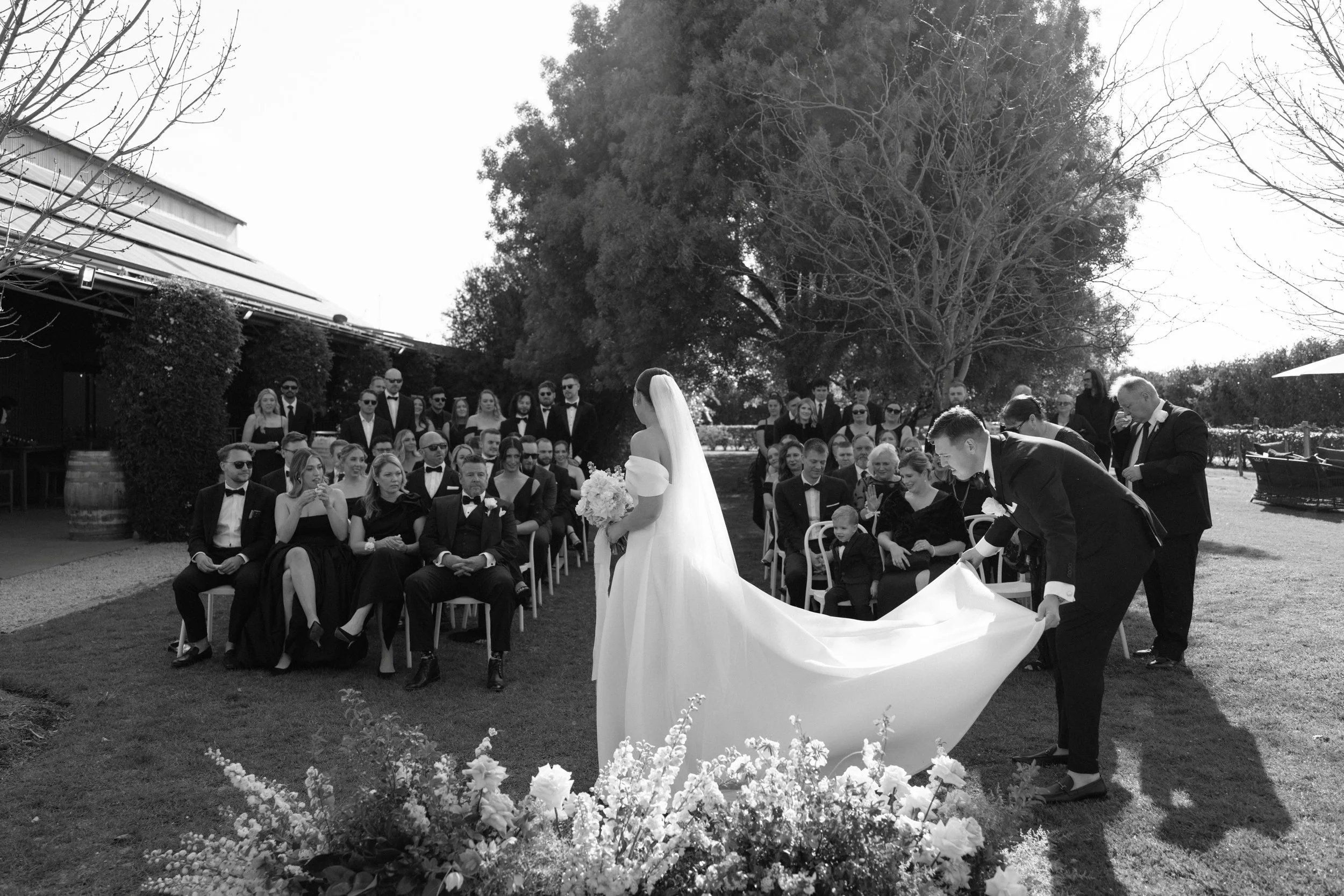 Nearly two years ago, we made a decision that probably wasn&rsquo;t &ldquo;traditional&rdquo;, but it was perfect for us.

We didn&rsquo;t have a bridal party, which meant there wasn&rsquo;t anyone to fluff Bekk&rsquo;s dress once she reached me at t